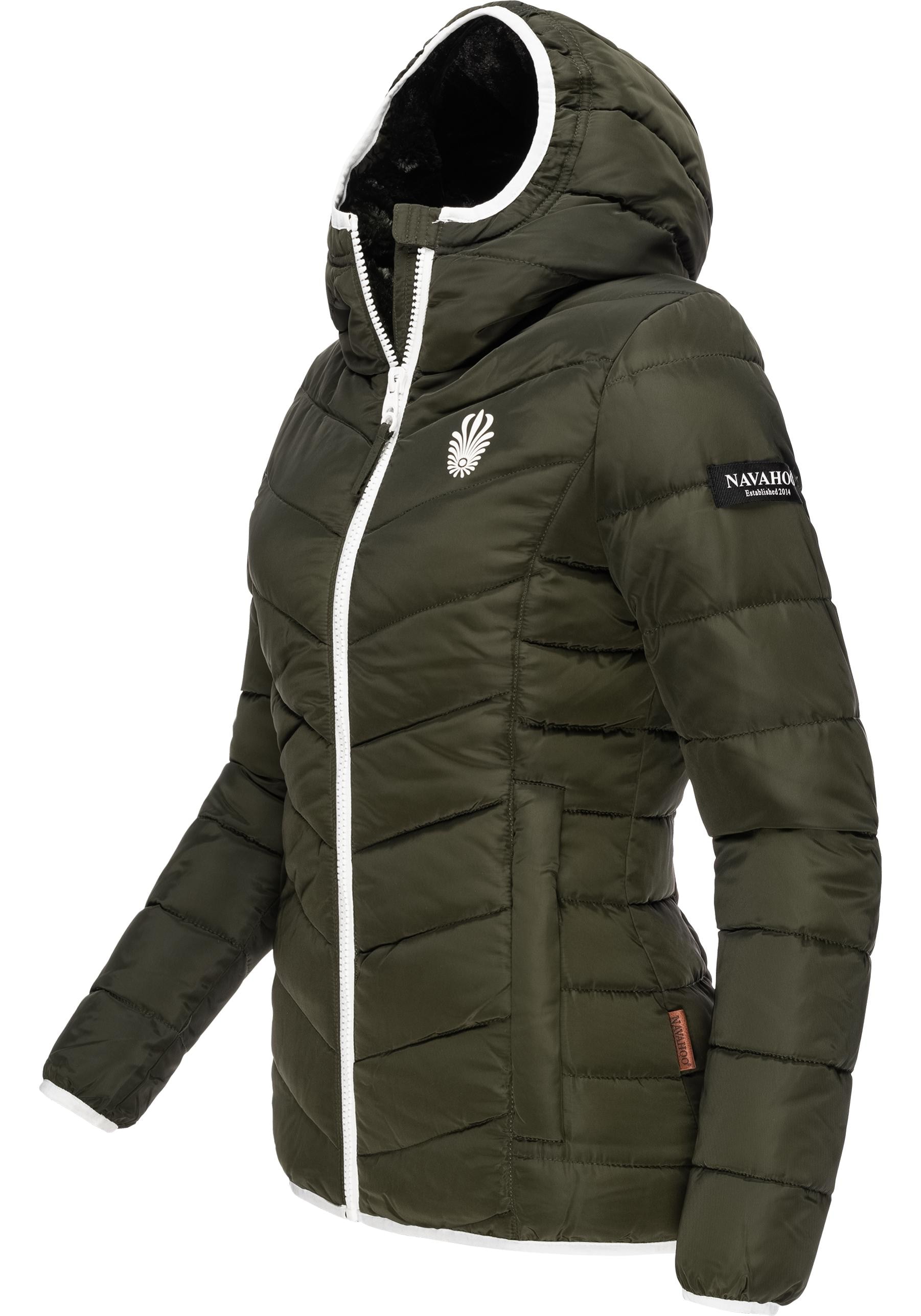 Navahoo Steppjacke »Elva«, mit Kapuze, stylische Damen Winterjacke mit Kapuze