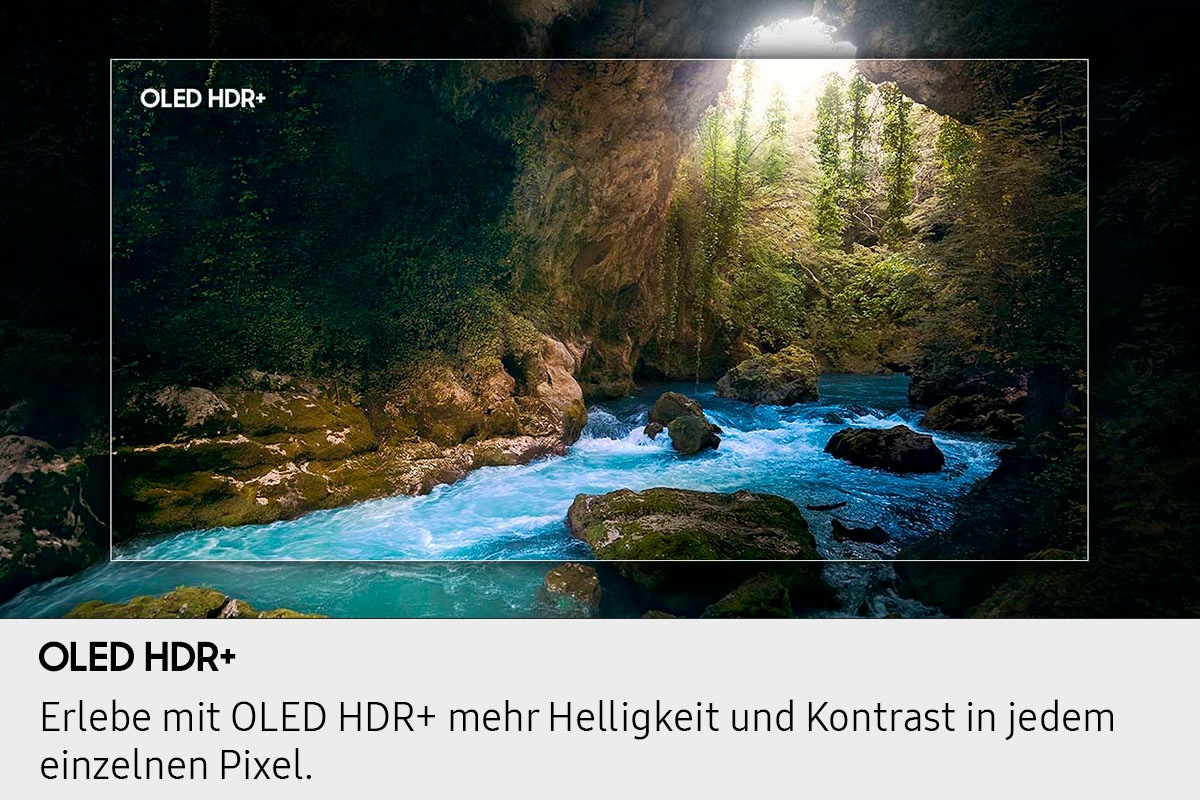 Samsung OLED-Fernseher »GQ48S90FAE«, 4K Ultra HD, Smart-TV, HDR & Glare Free, Dolby Atmos & AI Sound, Upscaling Pro, bis zu 144Hz