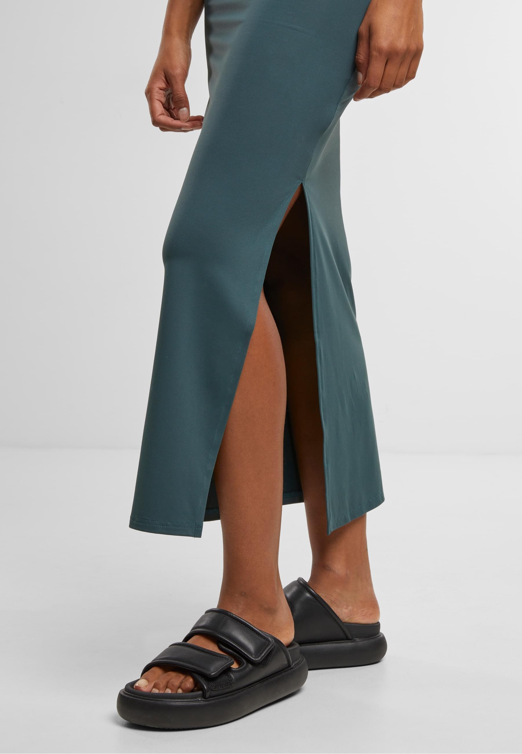 URBAN CLASSICS Shirtkleid »Urban Classics Ladies Bandeau Midi Dress«, (1 tlg.)