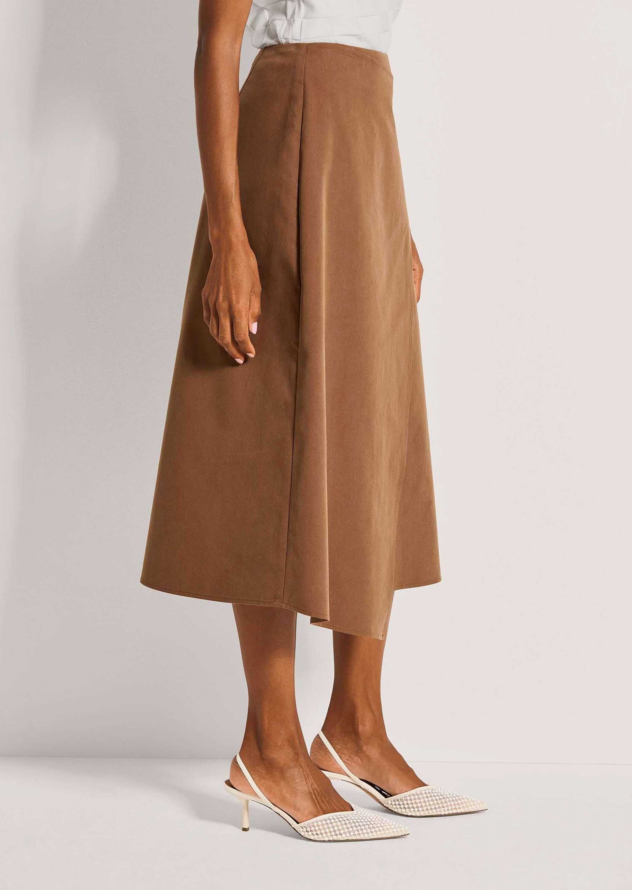 MADELEINE Midirock »Midirock Stilvoller Wickelrock mit Bindeband«