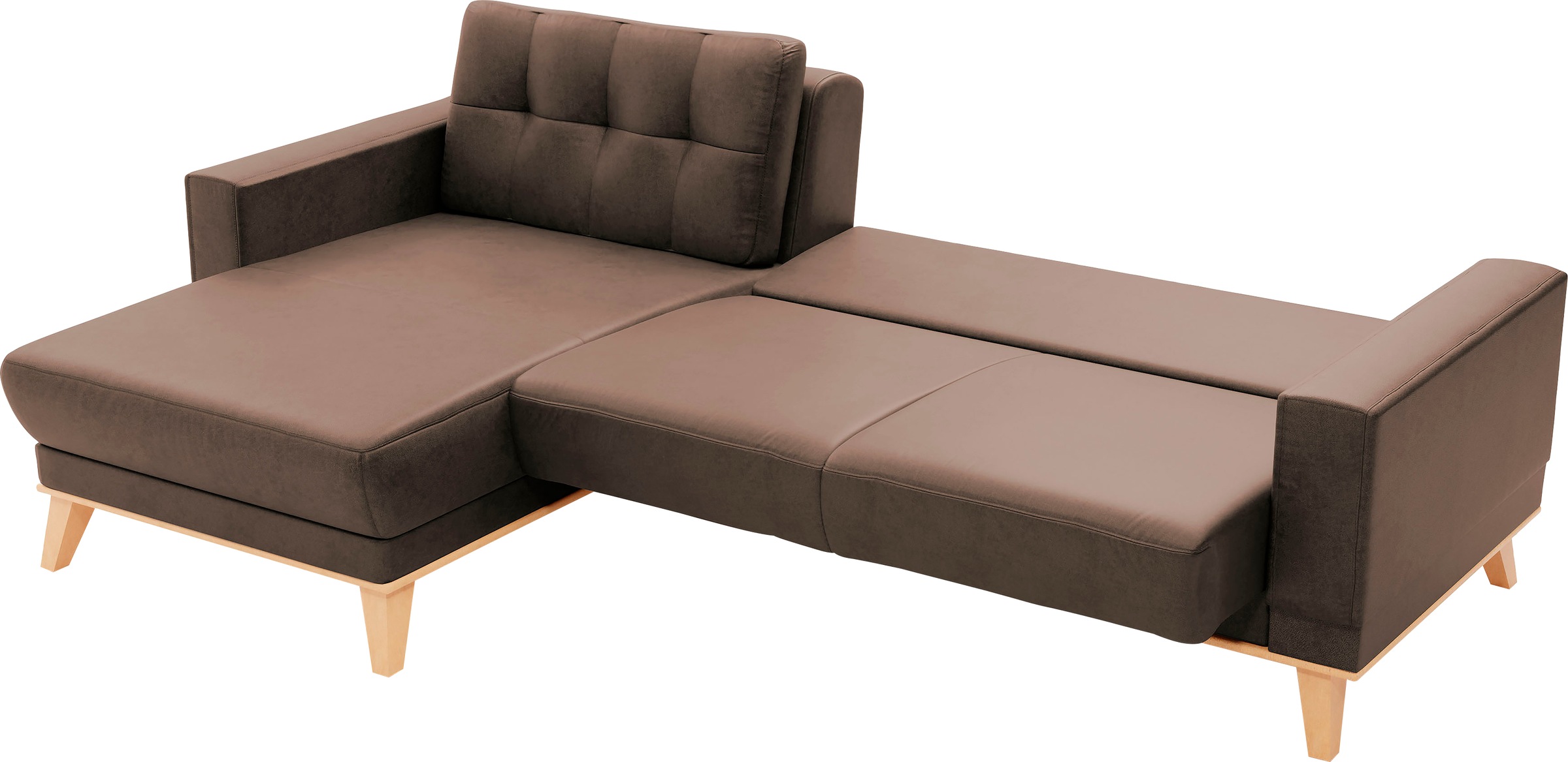 sit&more Ecksofa »Lavida L-Form«, wahlweise mit Kippfunktion und Bettkasten