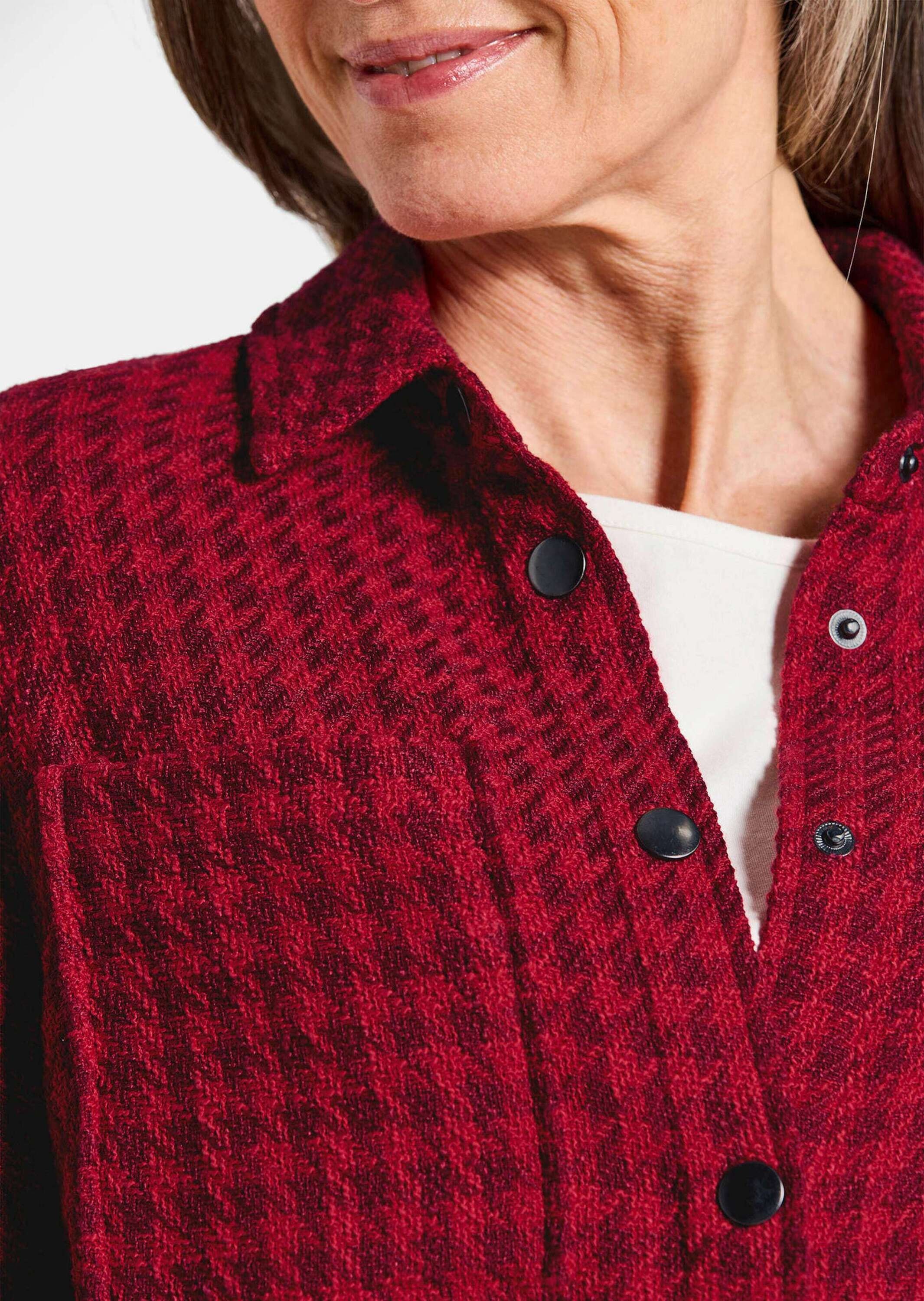 GOLDNER Kurzjacke »Kurzgröße Hemdjacke aus Bouclé«