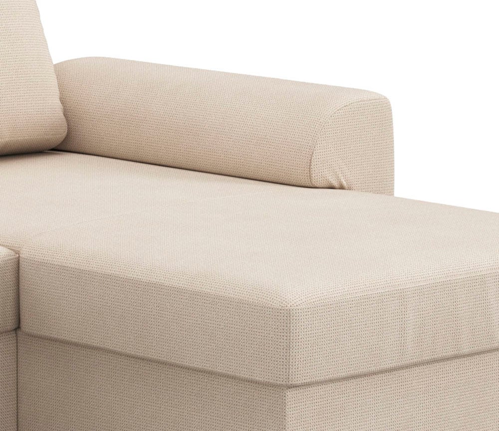 COTTA Wohnlandschaft »Drift U-Form Ottomane, Breite 327 cm« optional auch mit Schlaffunktion, Wellenunterfederung