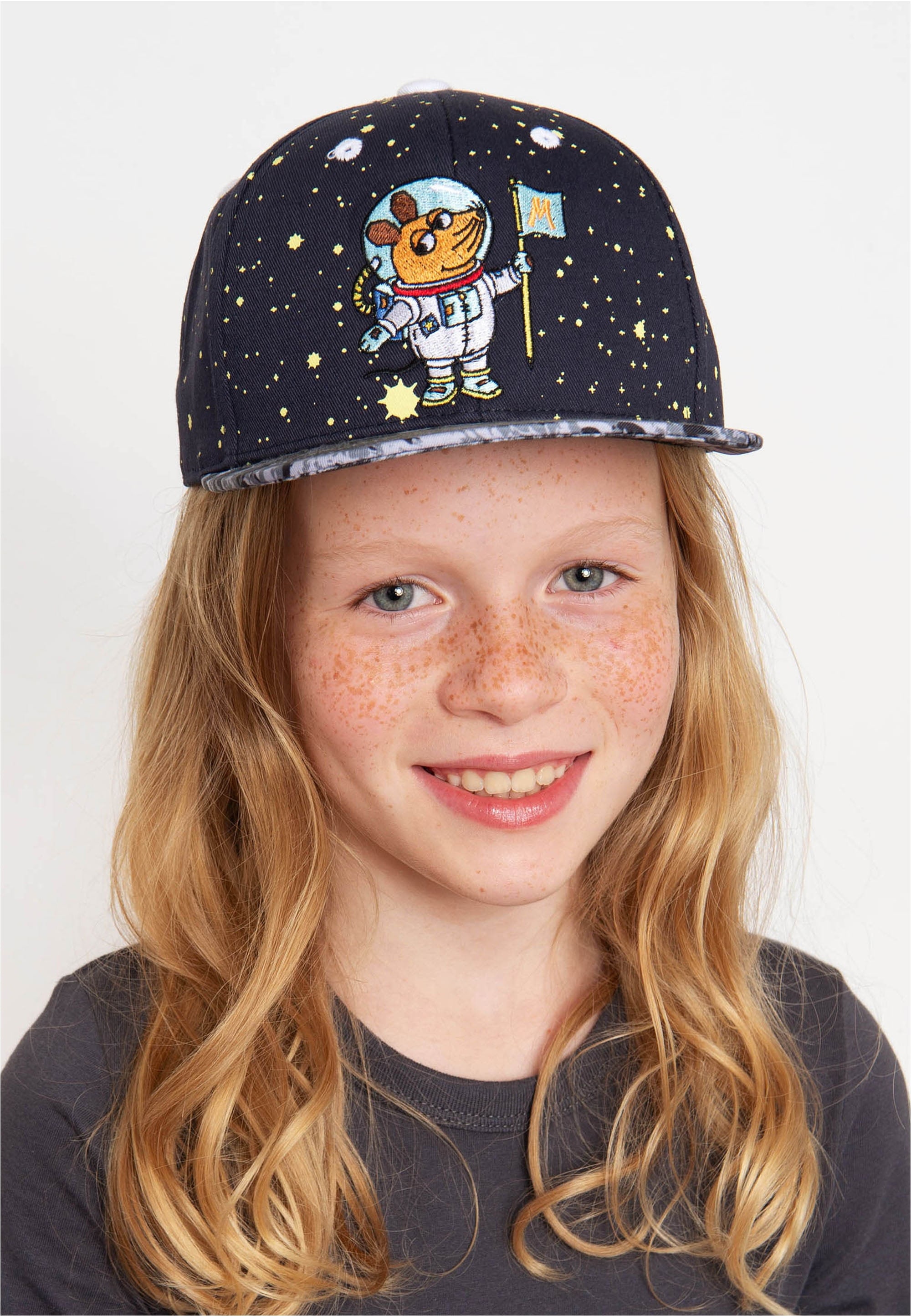 koaa Baseball Cap »Maus - Mondlandung«, mit detailreicher Stickerei