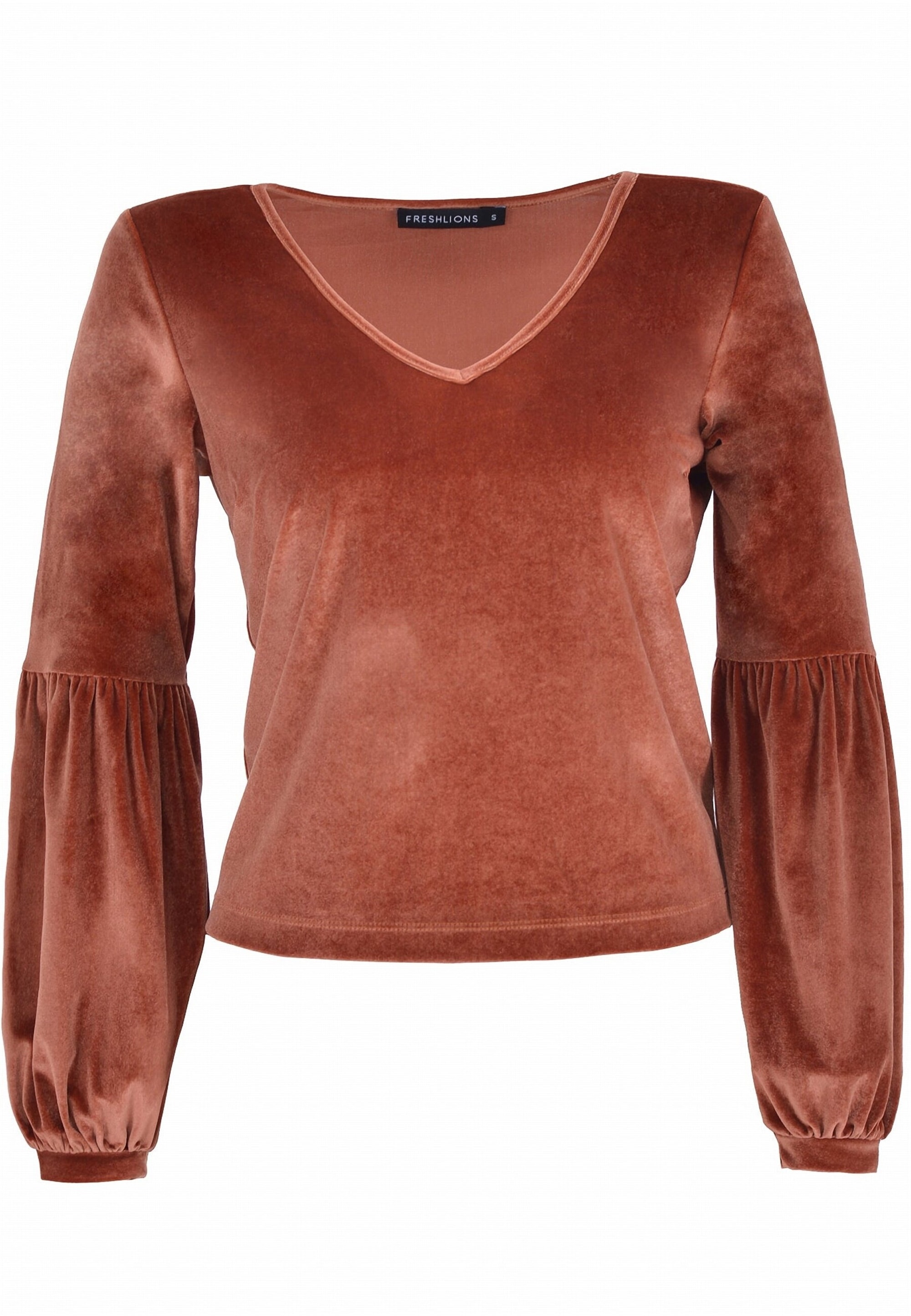 freshlions Langarmshirt »Viveka«, (1 tlg.), aus samtig, weichem Stoff hergestellt