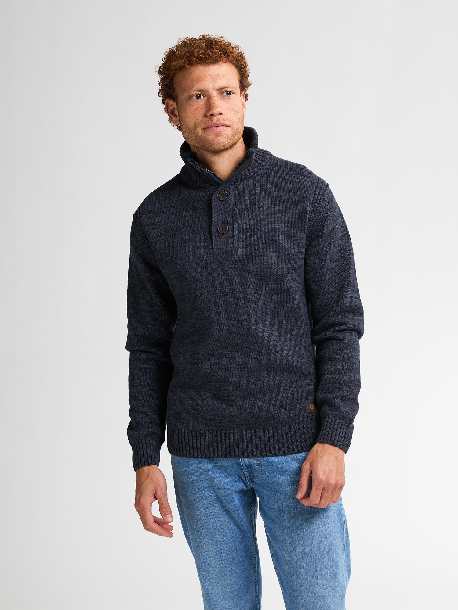 Petrol Industries Troyer Kragen mit Reiß- und Knopfverschluss günstig online kaufen