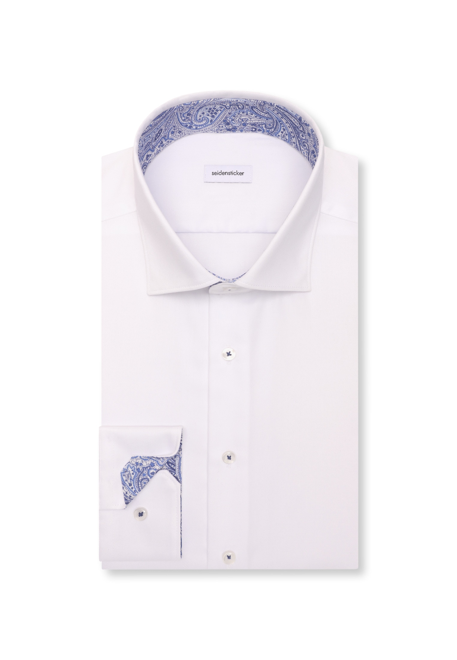 seidensticker Businesshemd »Schwarze Rose« Shaped 1/1 Extra lang Kentkragen Uni