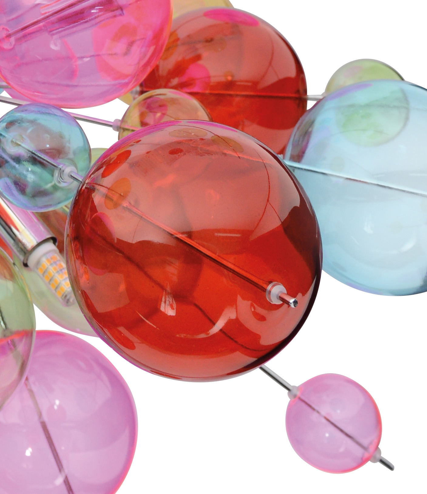 näve,Pendelleuchte»Glasball«, mit | BAUR Glaskugeln farbigen