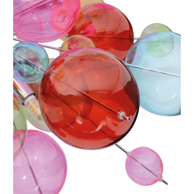 näve,Pendelleuchte»Glasball«, mit farbigen Glaskugeln | BAUR