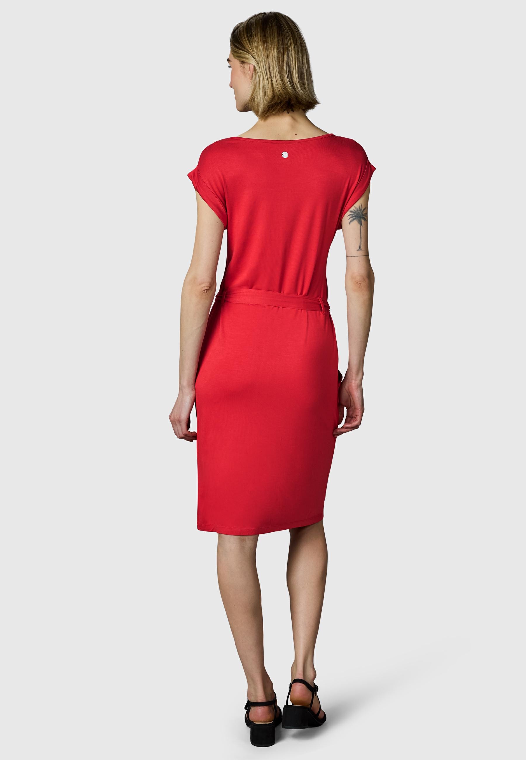 Ragwear Sommerkleid »Taggien« Eingrifftaschen Knielanges, leichtes Midikleid