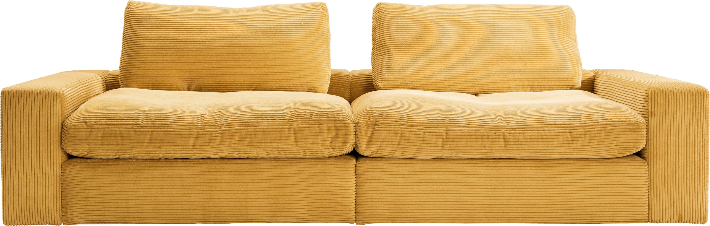 alina Big-Sofa "Sandy", 256 cm breit und 123 cm tief, in modernem Cordstoff