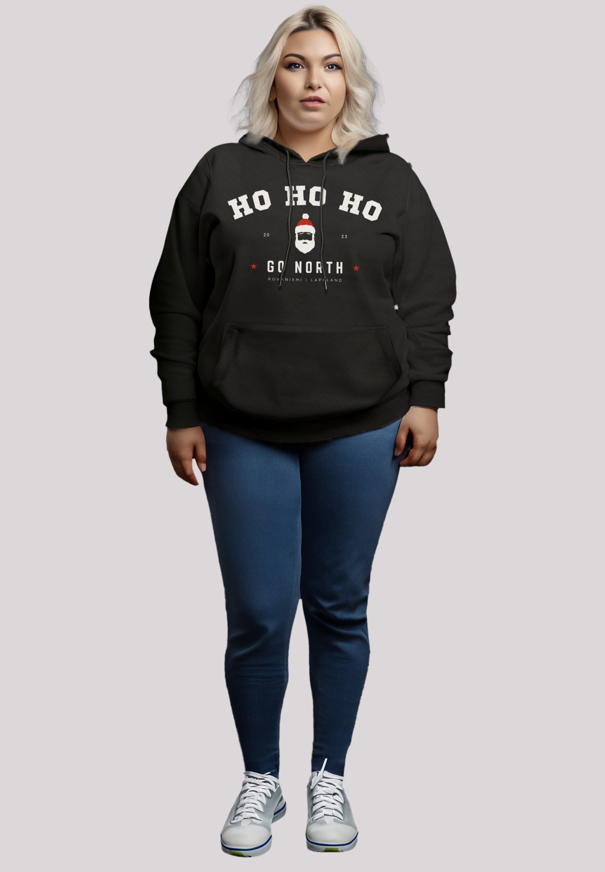 F4NT4STIC Kapuzenpullover »Ho Ho Ho Santa Weihnachten PLUSSIZE«, Premium Qualität