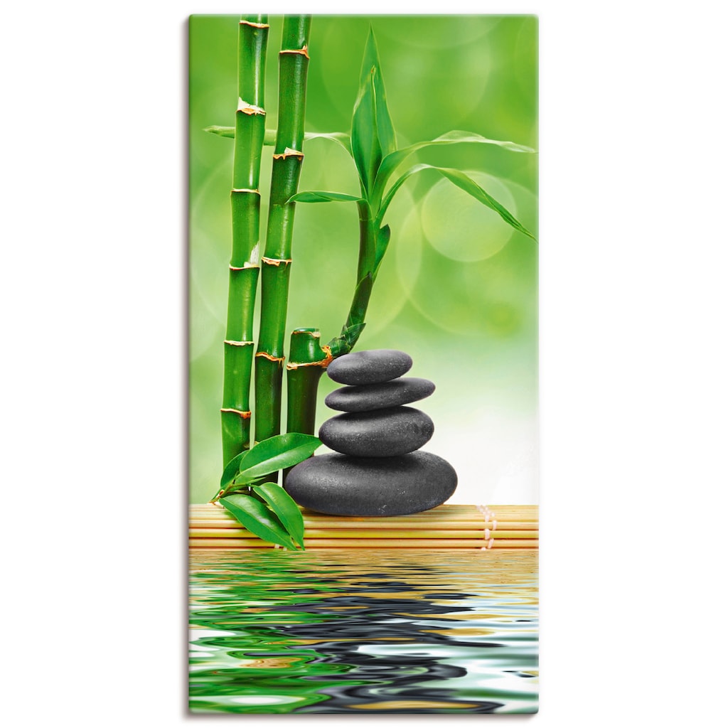 Artland Wandbild »Spa Konzept Zen Basaltsteine«, Zen, (1 St.)