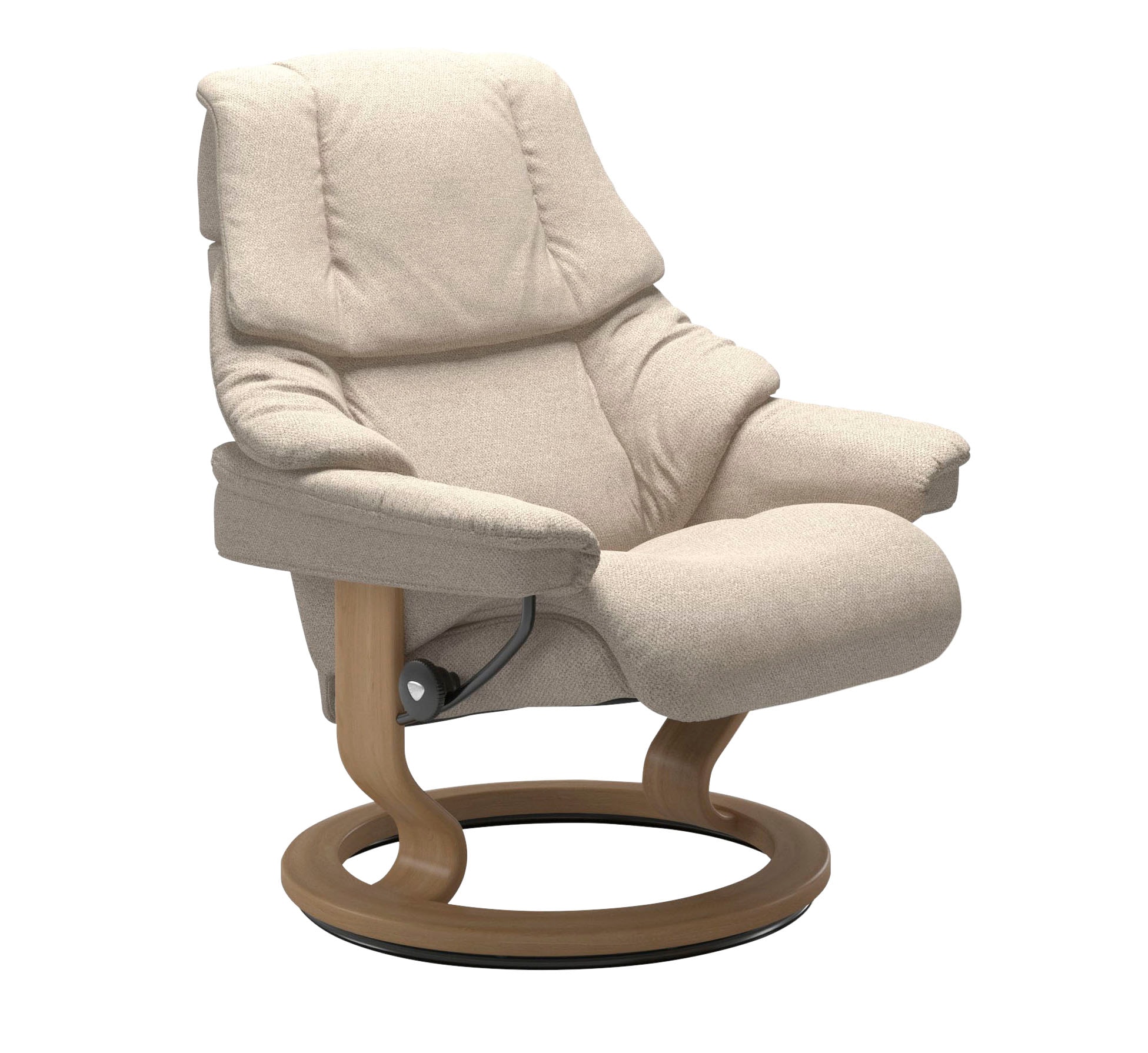 Stressless® Relaxsessel »Reno«, (Set, Relaxsessel mit Hocker), mit Hocker, mit Classic Base, Größe S, M & L, Gestell Eiche