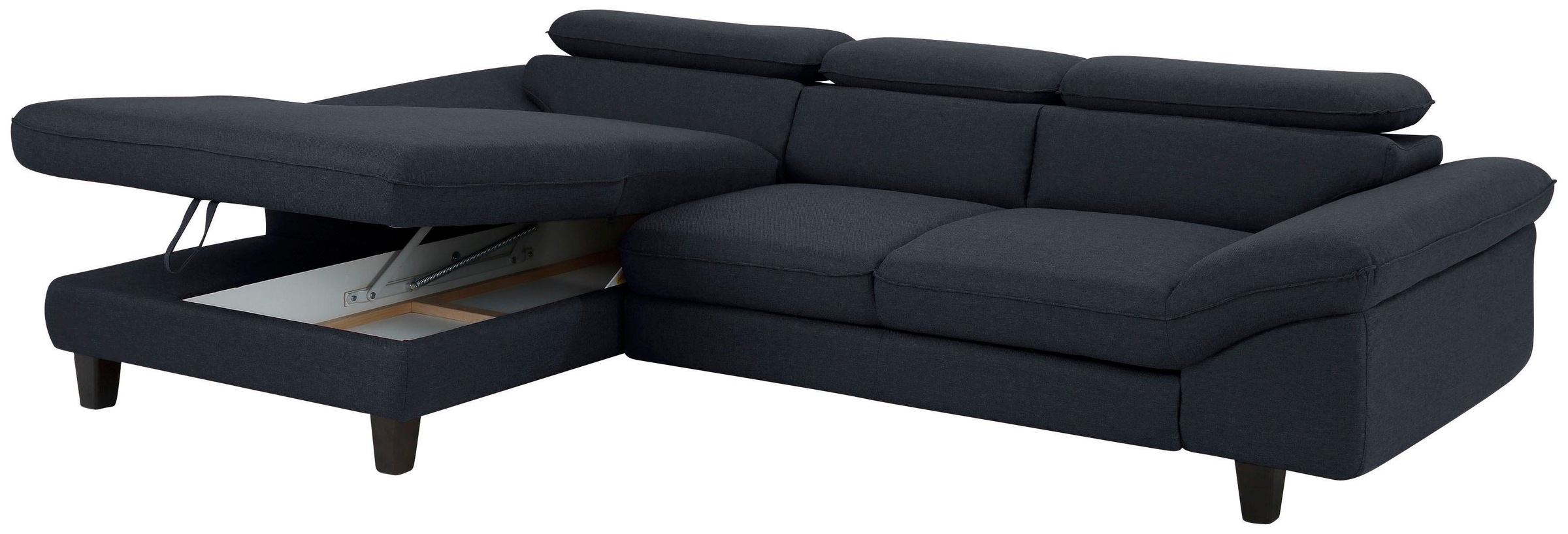 Home affaire Ecksofa »Pilot L-Form«, mit Kopfteilverstellung, optional Bettfunktion und Bettkasten