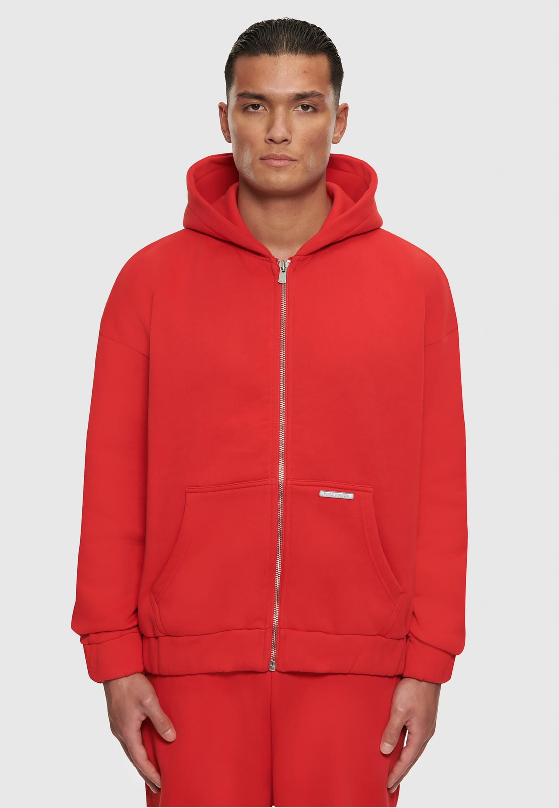 Dropsize Sweatjacke »Dropsize Herren Bazix Republiq Super Heavy Blank Zip-Hoodie«