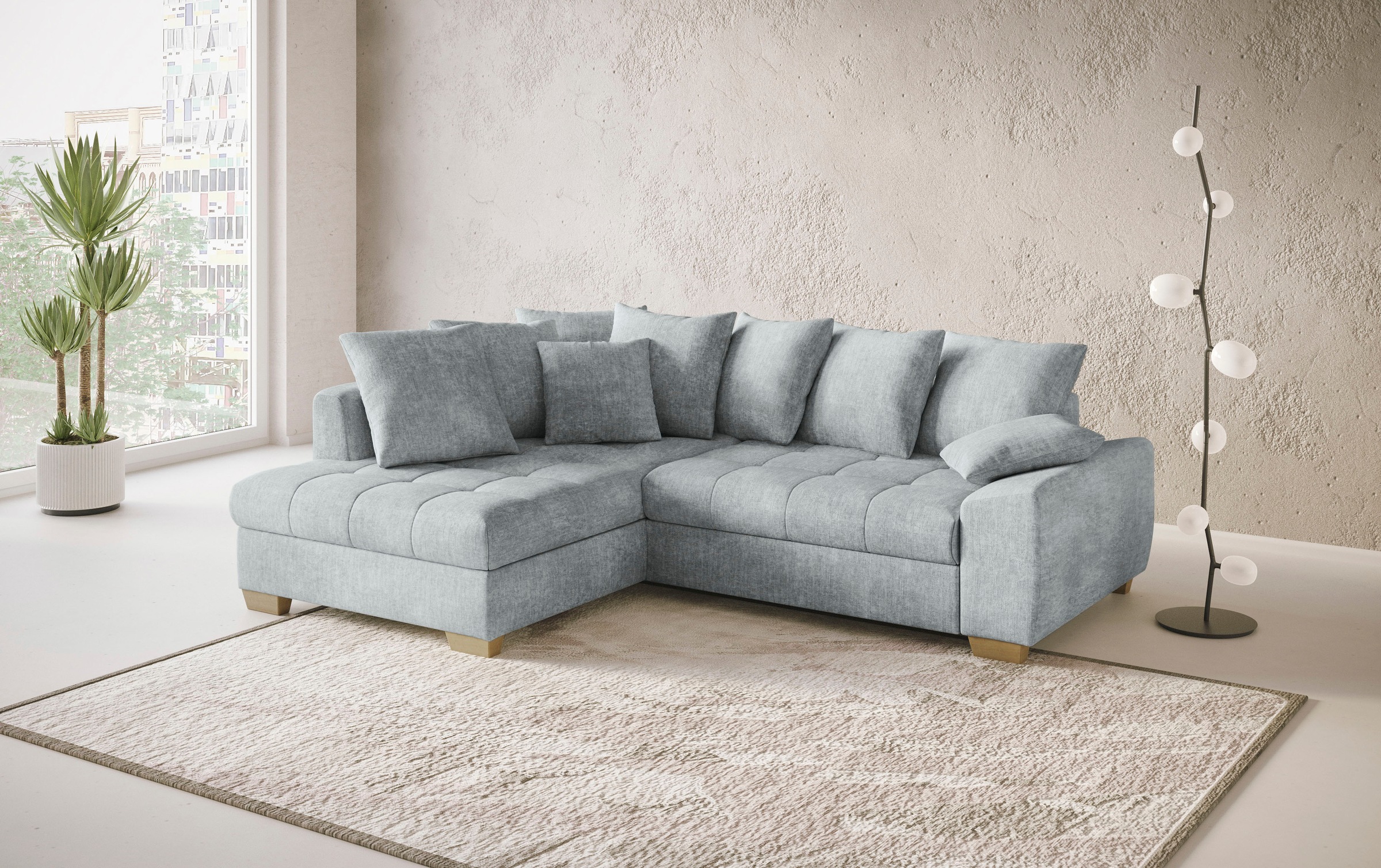 Mr. Couch Ecksofa "Nikita II, L-Form", Wahlweise mit Bettfunktion, Bettkast günstig online kaufen