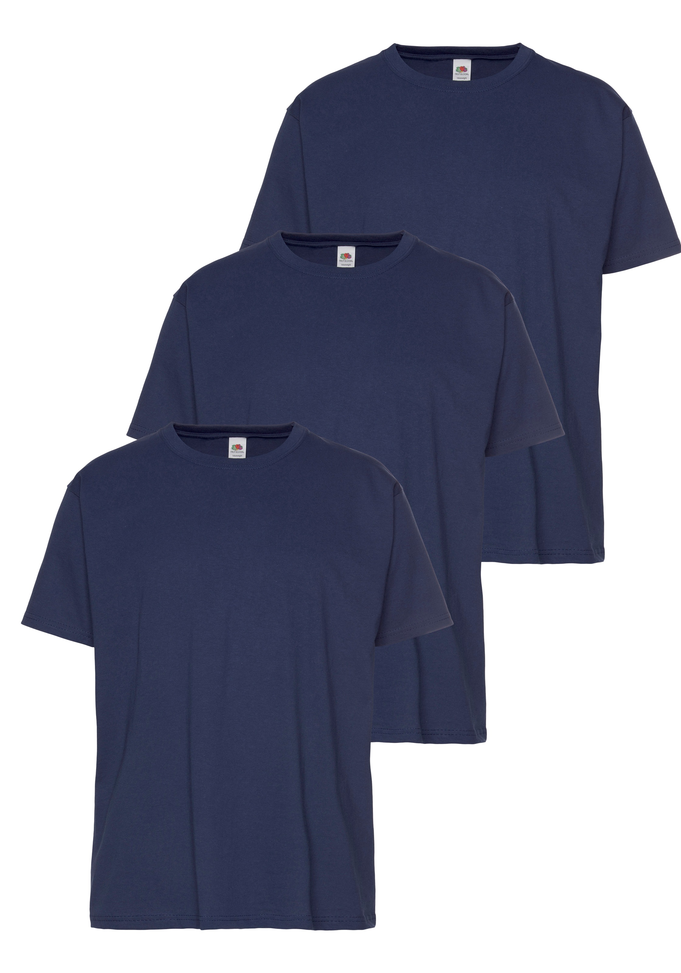 Fruit of the Loom T-Shirt Packung, 3 Stk. tlg. mit Rundhalsausschnitt günstig online kaufen