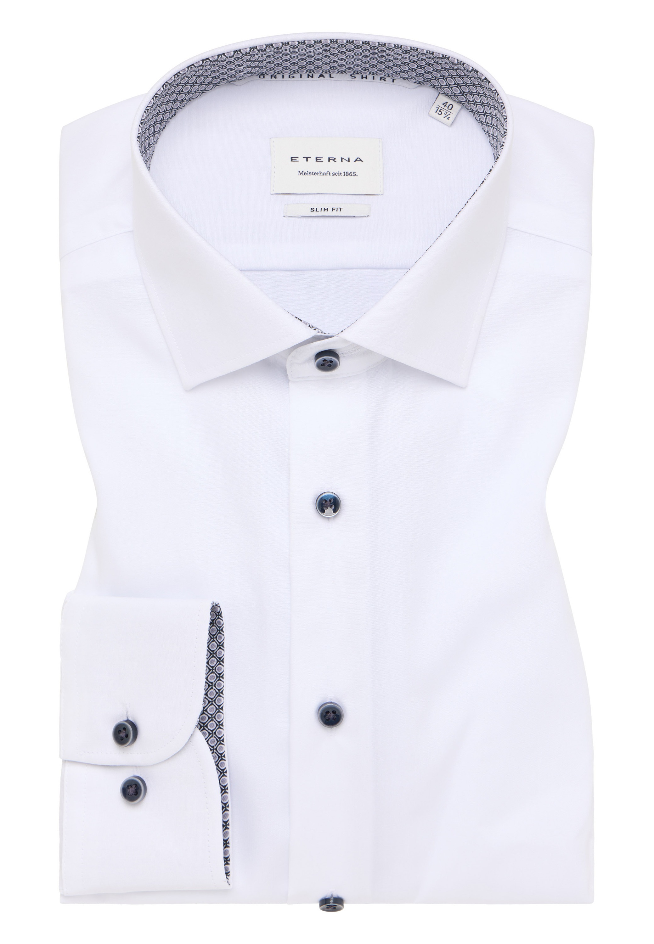 Eterna Langarmhemd »SLIM FIT«, NON IRON (bügelfrei)