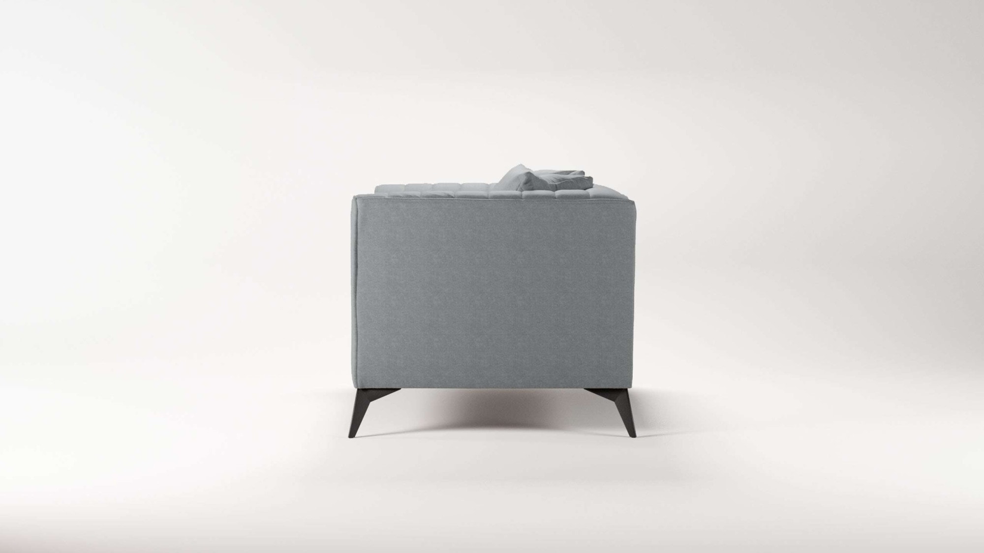 Places of Style Loveseat »MATTHEW Loungesessel, Maße B/T/H: 130/86/74 cm«, incl. Zierkissen, feine Steppung im Rücken, belastbar bis 200kg