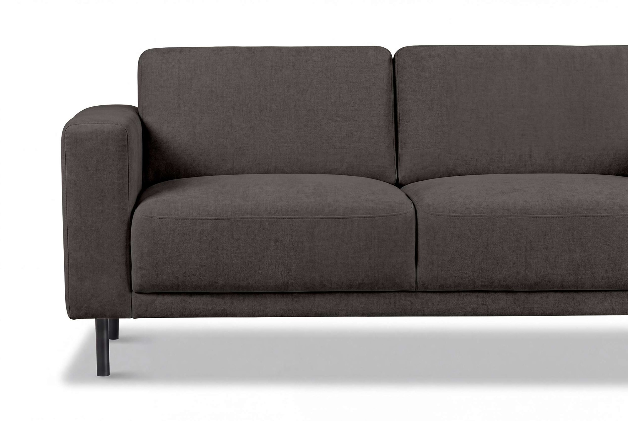 OTTO home Ecksofa »Sveeva, L-Form, B.240 cm, schwarze Metallfüße« langlebiger Strukturstoff, mit Wellenunterfederung, viele Farben