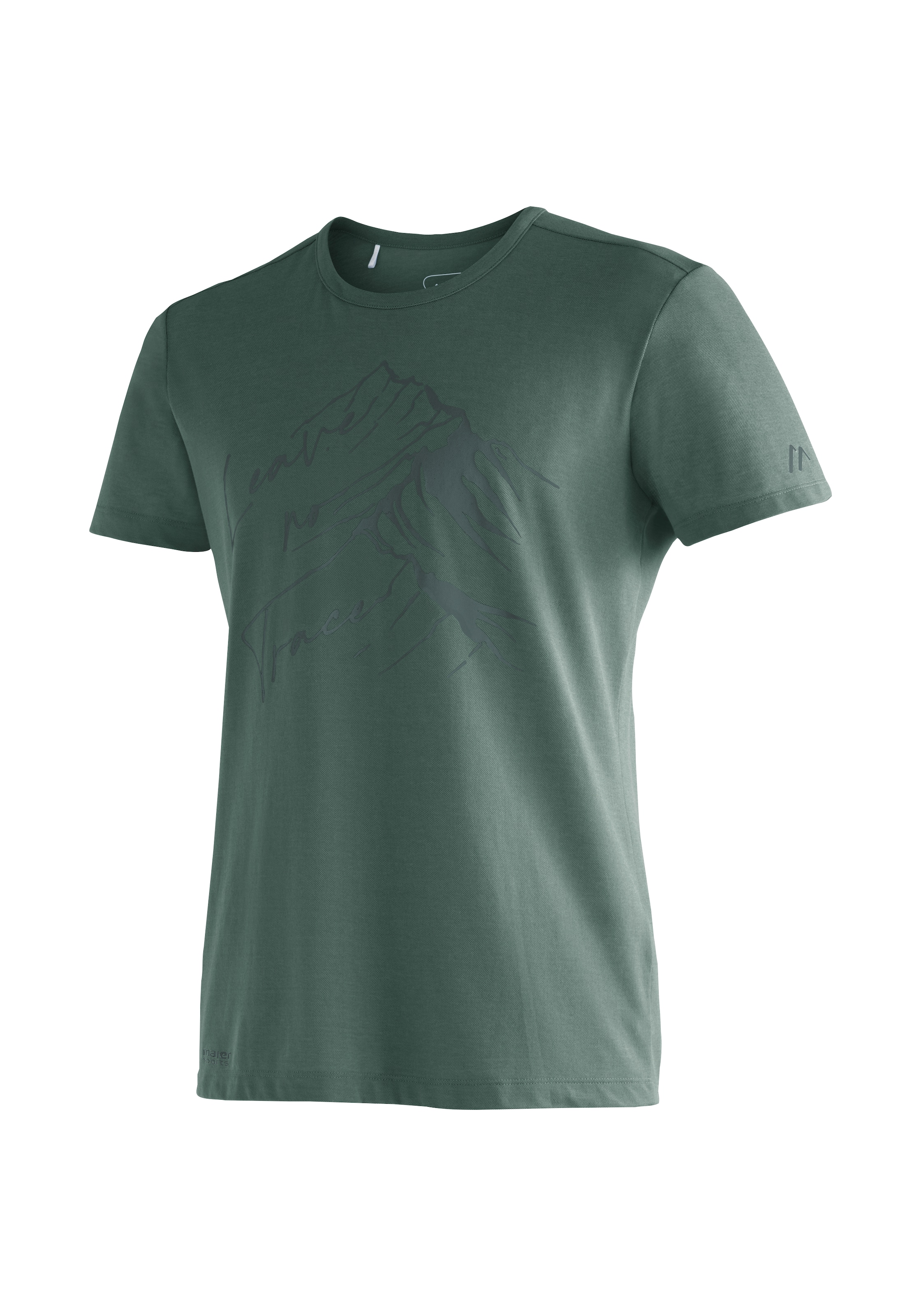 Maier Sports T-Shirt "Burgeis 17 M", Herren Kurzarmshirt mit Print für Wandern und Freizeit