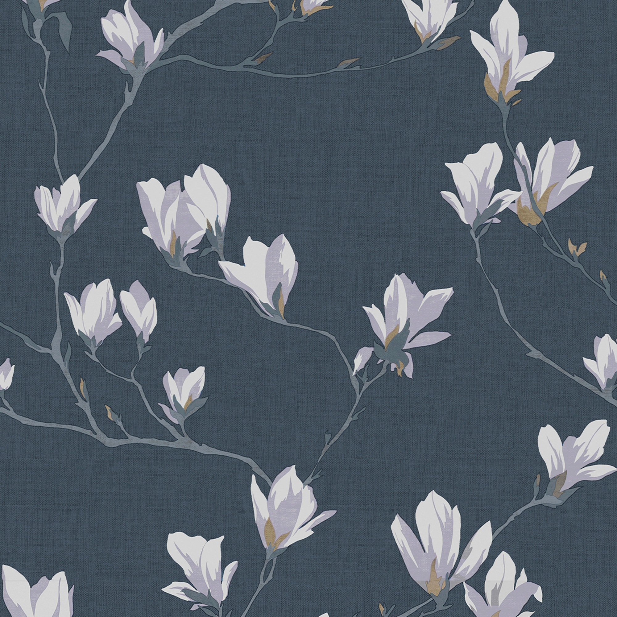 LAURA ASHLEY Vliestapete "Magnolia Grove" floral gemustert FSC zertifiziert, mit lebhaftem Druck, 10 Meter Länge