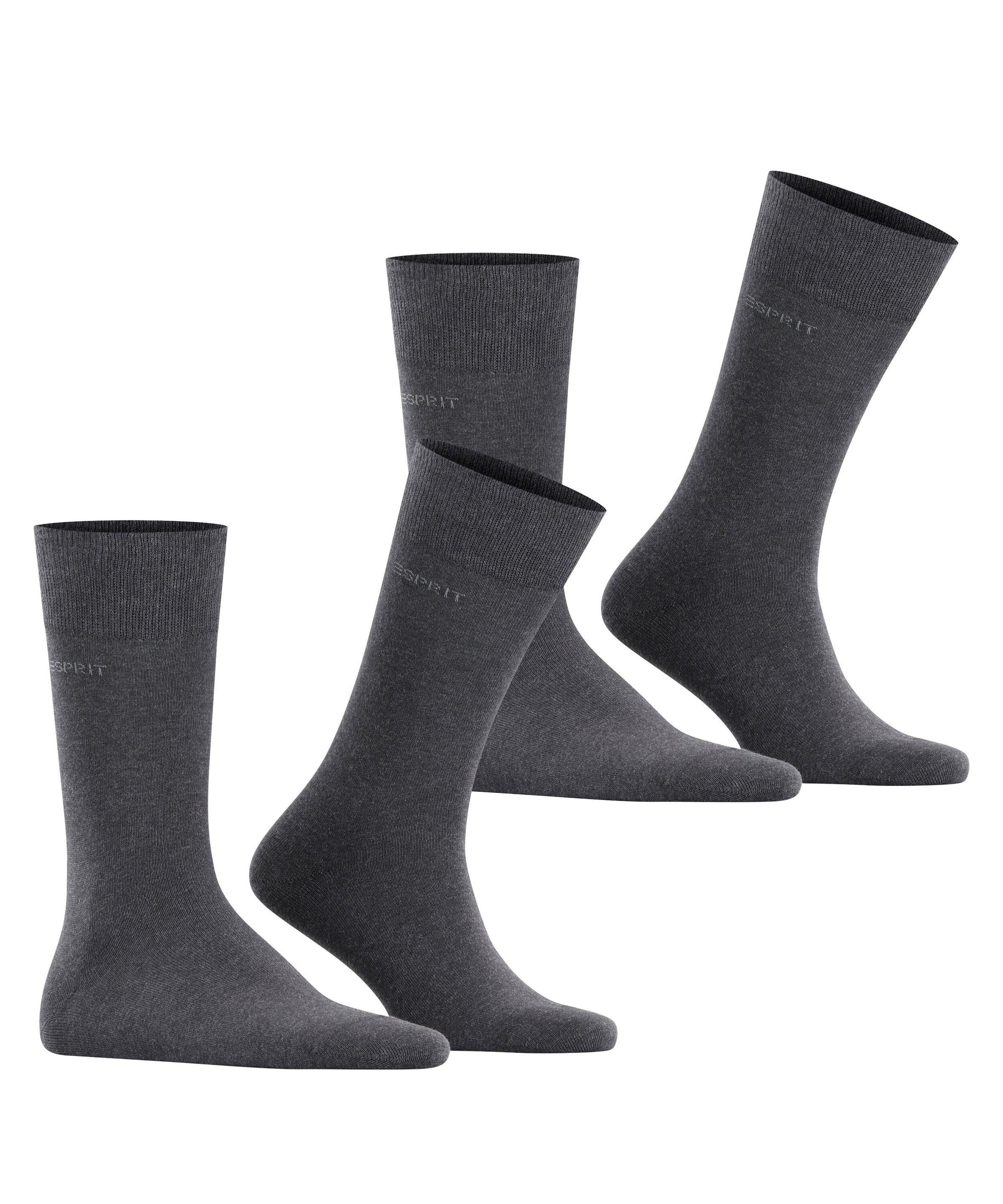 Esprit Socken »Basic Uni«, (2 Paar, 2er Pack), mit hohem Baumwollanteil atmungsaktiv