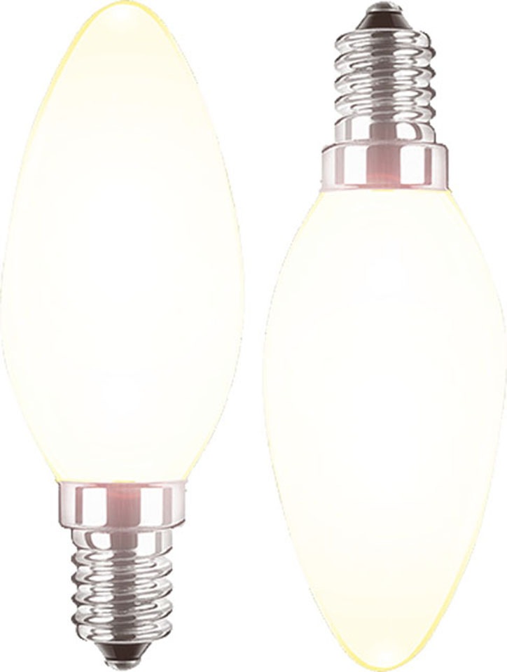 BLULAXA LED-Filament »Retro Multi«, E14, 10 St., Warmweiß, 10er-Set, Promotion-Pack Kerzenform, Filament, opal
