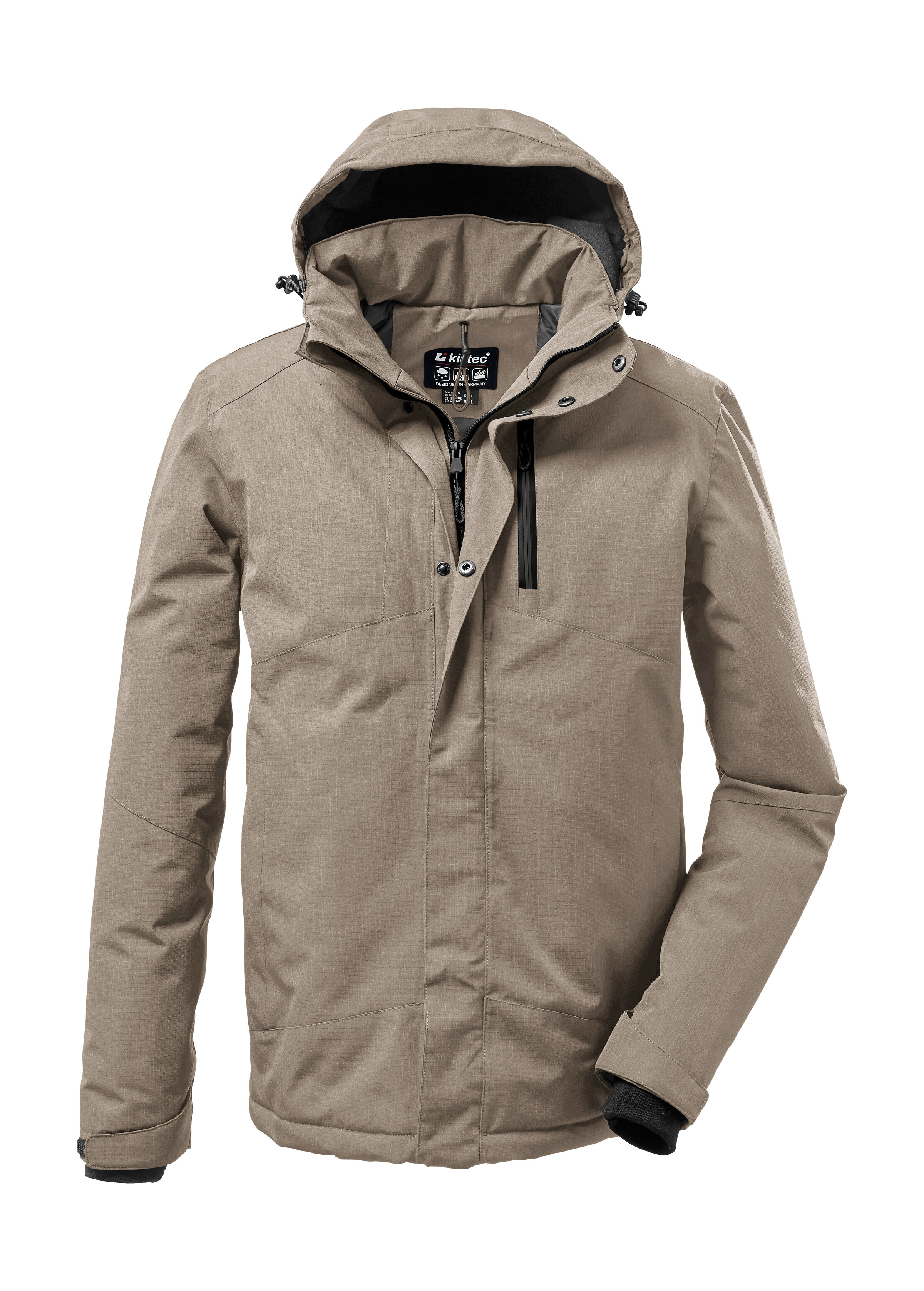 Killtec Outdoorjacke "KOW 161 MN JCKT" Wasser- und winddichte Funktionsjacke mit abnehmbarer Kapuze