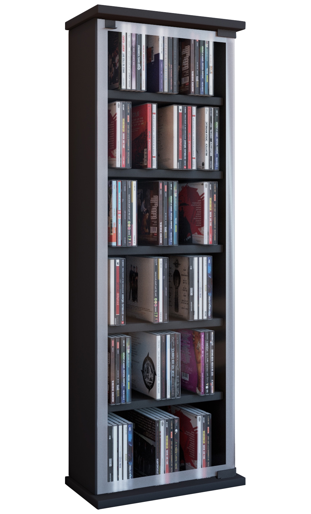 VCM Media-Regal "Holz CD DVD Stand Regal Schrank Classic Glastür" günstig online kaufen