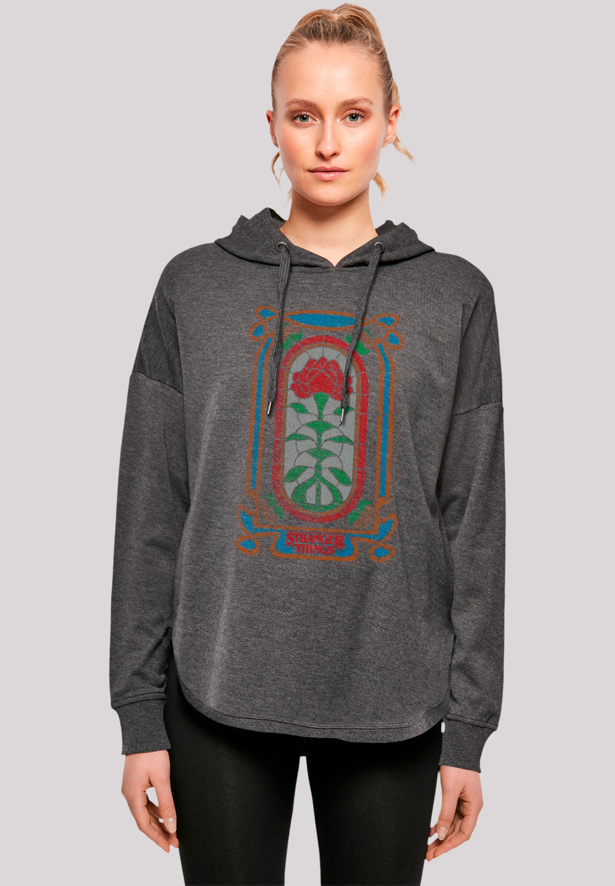 F4NT4STIC Kapuzenpullover "Stranger Things Rose Window Netflix TV Series", Premium Qualität