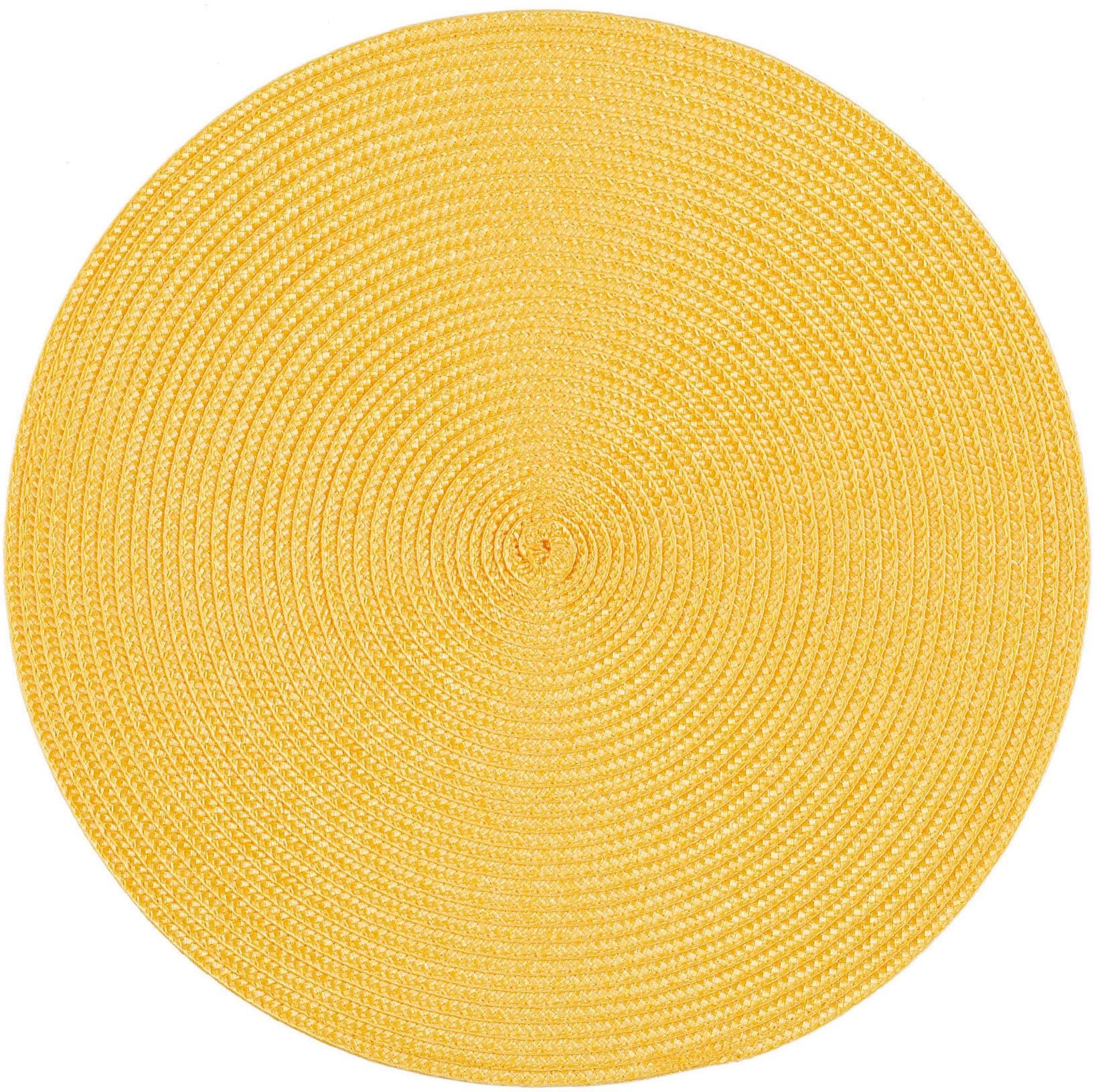 Platzset STUCO, Ø:35cm, gelb, Platzsets, "Polypro"