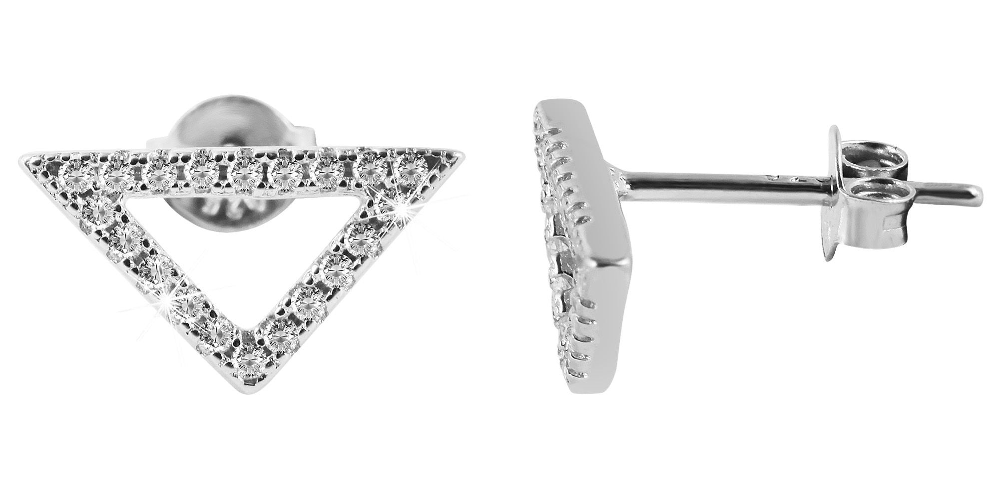 Paar Ohrhänger ADELIA´S "Damen Ohrringe – Ohrstecker aus 925 Silber mit Zirkonia", Damen, Gr. Damen, Silber 925 (Sterlingsilber), silber, Ohrringe, Perfekt als Geschenk für besondere Menschen 8