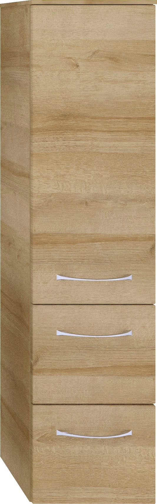 Saphir Badmöbel-Set »6005 Sprint 3-teilig, Keramik-Waschtisch mit LED-Spiegelschrank«, (4 St.), Midischrank, inkl. Türdämpfer, 4 Türen, 4 Schubladen, Bad-Set