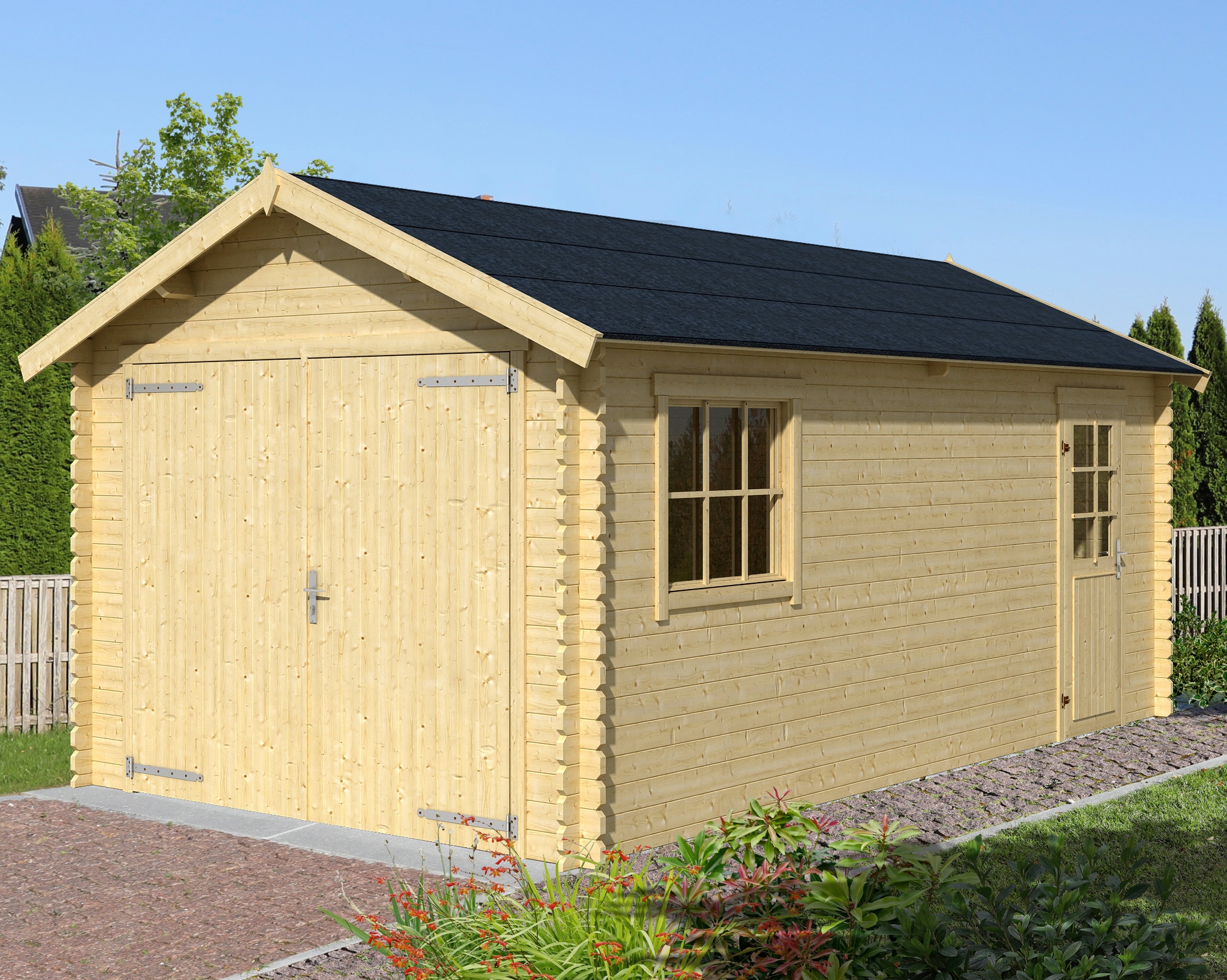 LASITA MAJA Garage "Dillon" BxT: 340x580 cm, 202 cm Einfahrthöhe
