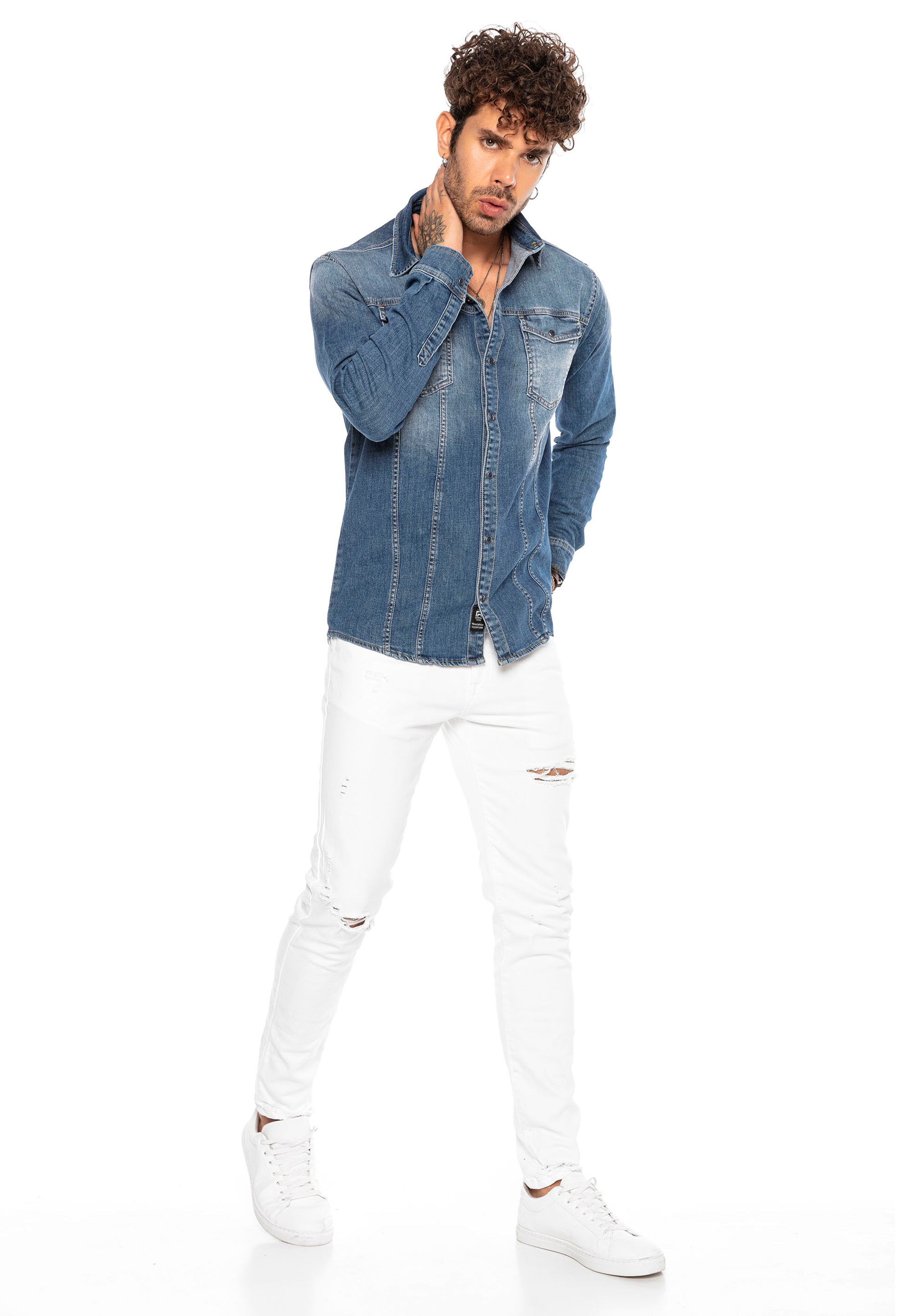 RedBridge Jeanshemd, mit praktischen Brusttaschen