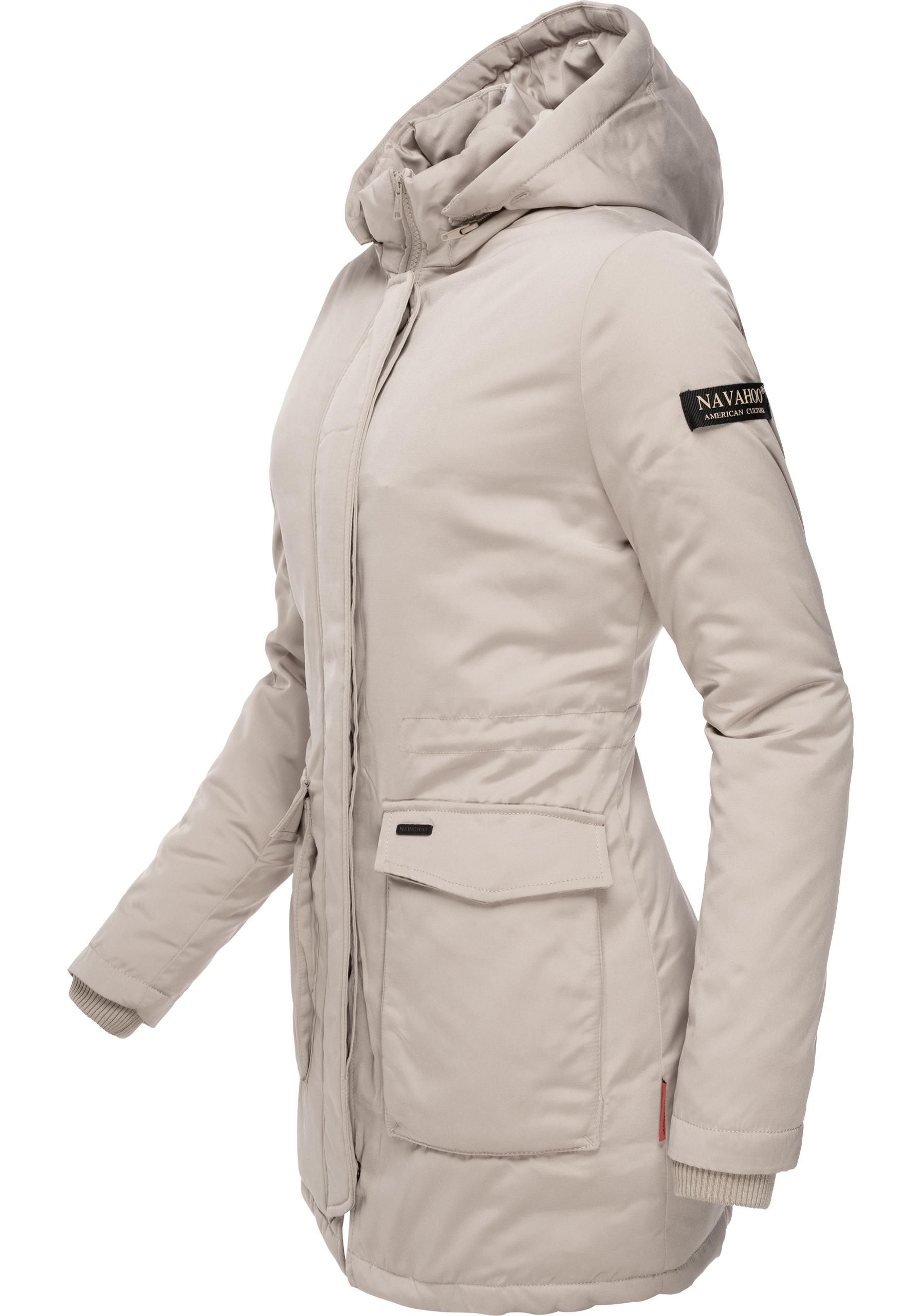 Navahoo Wintermantel »Schneeengel«, hochwertiger Parka mit edlem Fellimitat