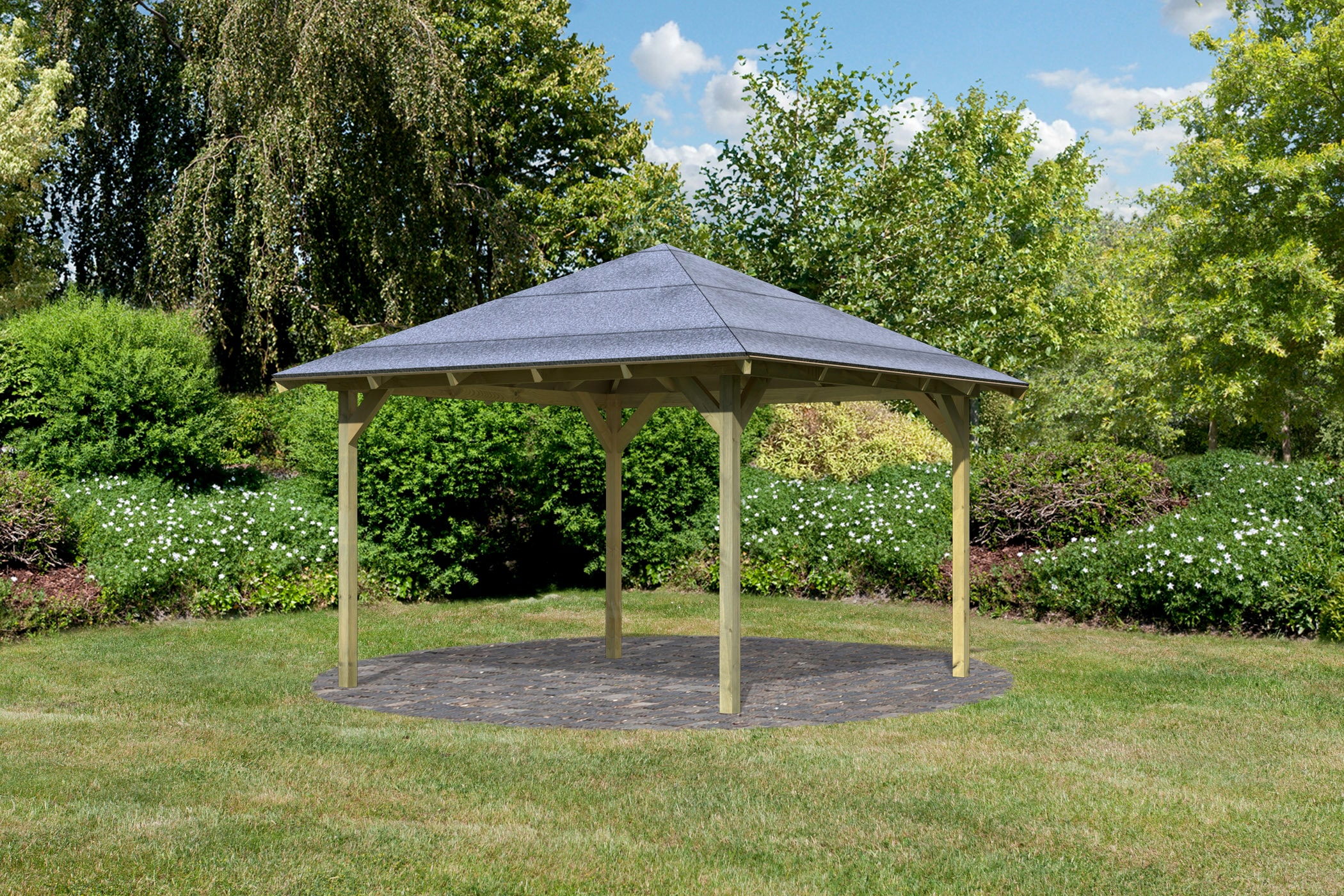 Karibu Pavillon »Granada«, BxTxH: 377x377x303 cm kaufen
