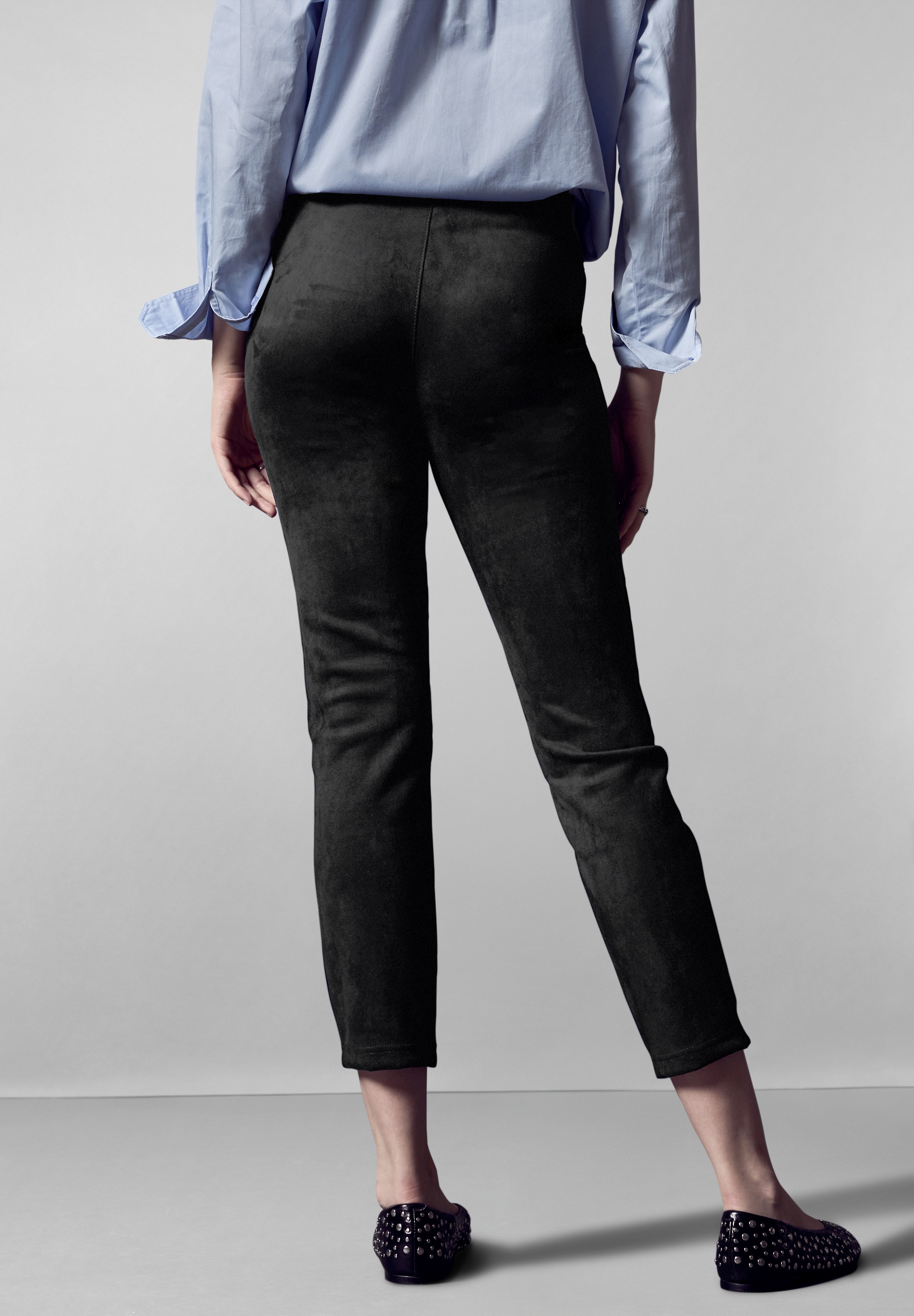 STREET ONE STUDIO Lederimitathose, High Waist