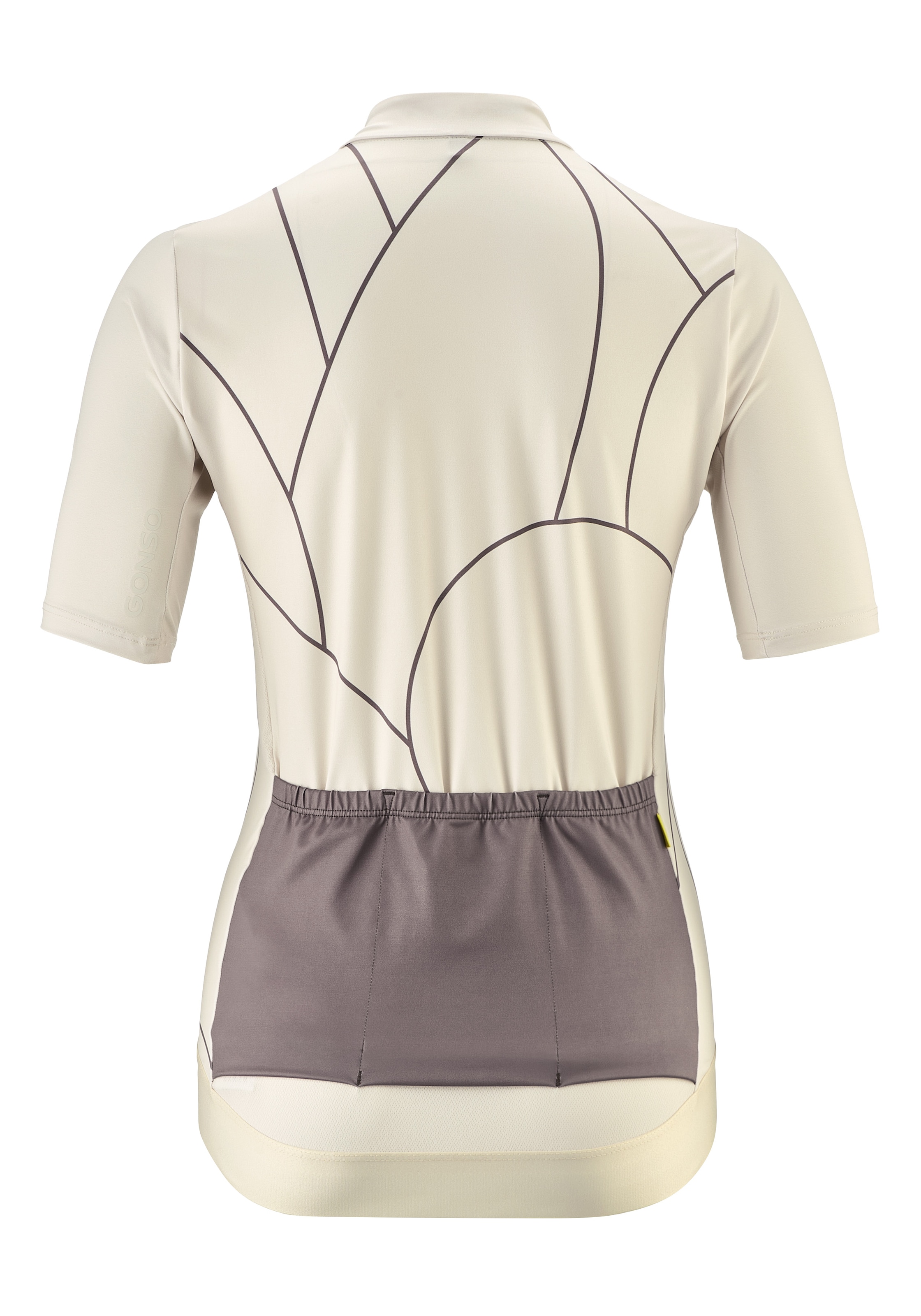 Gonso Radtrikot »Road Jersey Print W«, Damen Fahrradtrikot kurzarm, Full-Zip Trikot, Rückentasche, Slim Fit