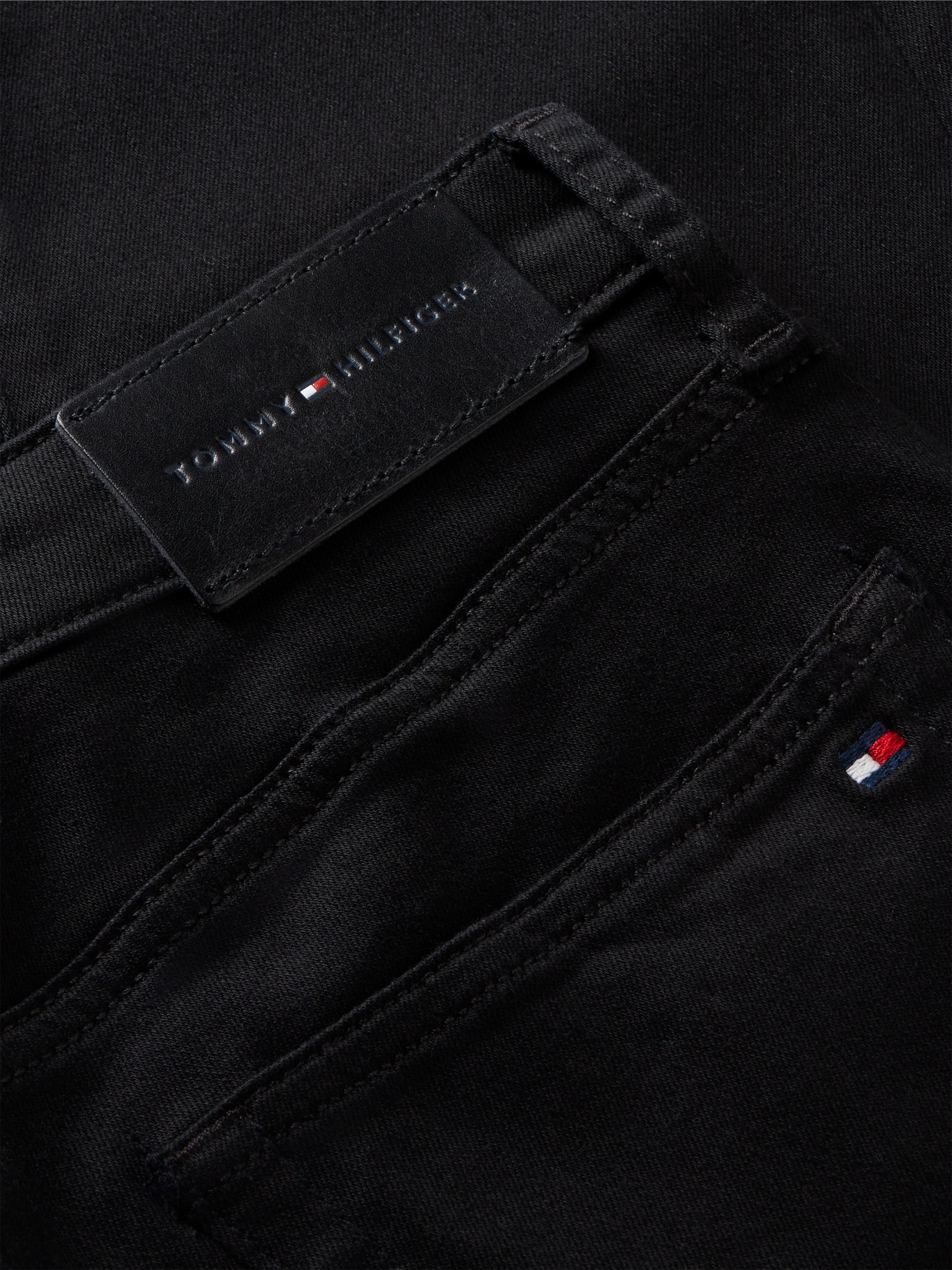 Tommy Hilfiger Skinny-fit-Jeans »COMO MID RISE SKINNY STAY BLACK« Baumwollmischung, regular waist