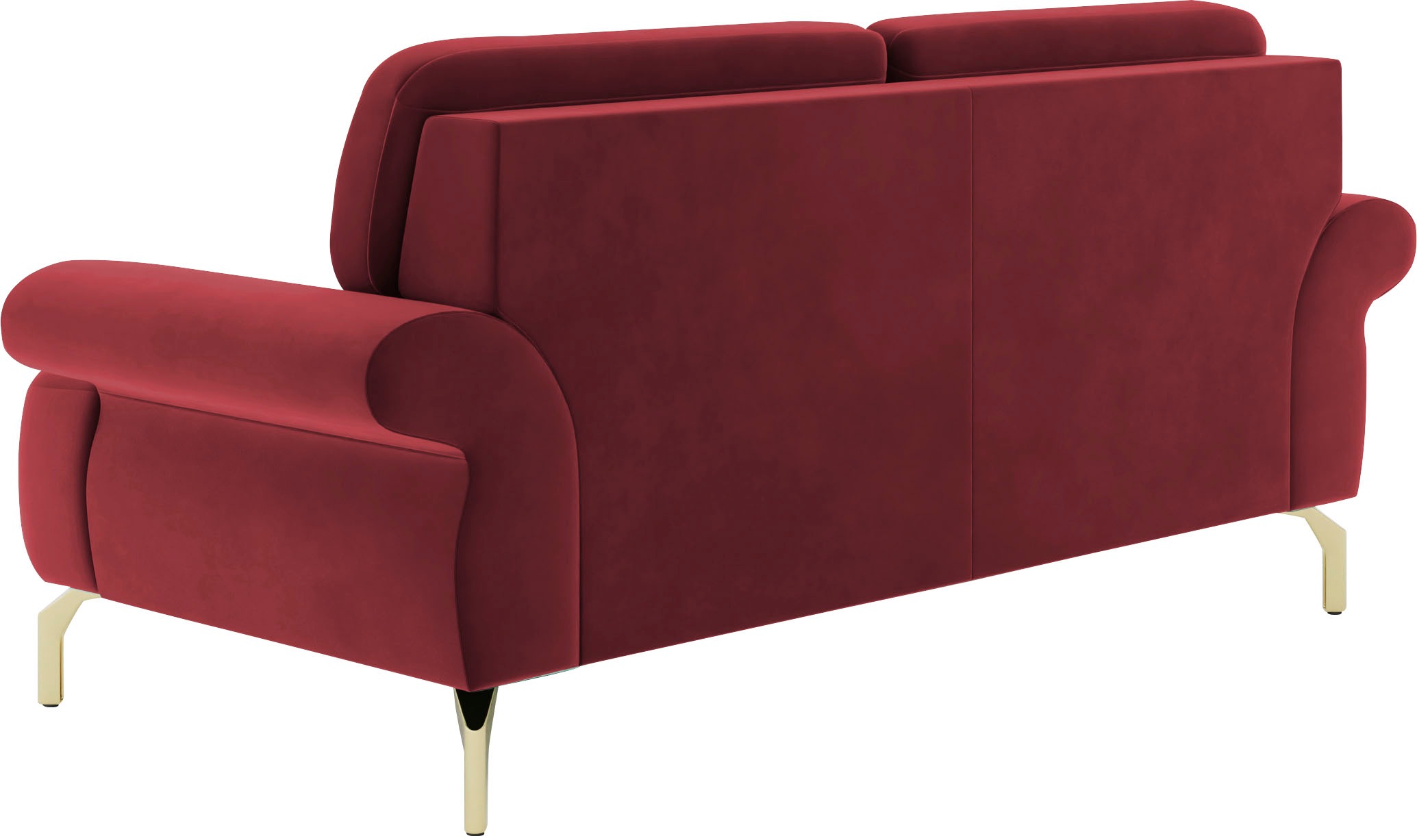 sit&more 2-Sitzer »Orient 1«, inkl. 2 Zierkissen mit Strass-Stein, goldfarbene Metallfüße