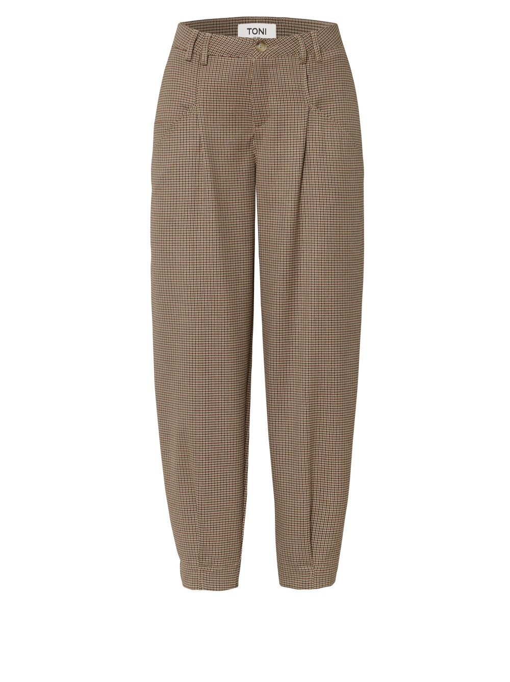 TONI Boyfriend-Hose »Elli Barrel«  mit feinem Pepitamuster