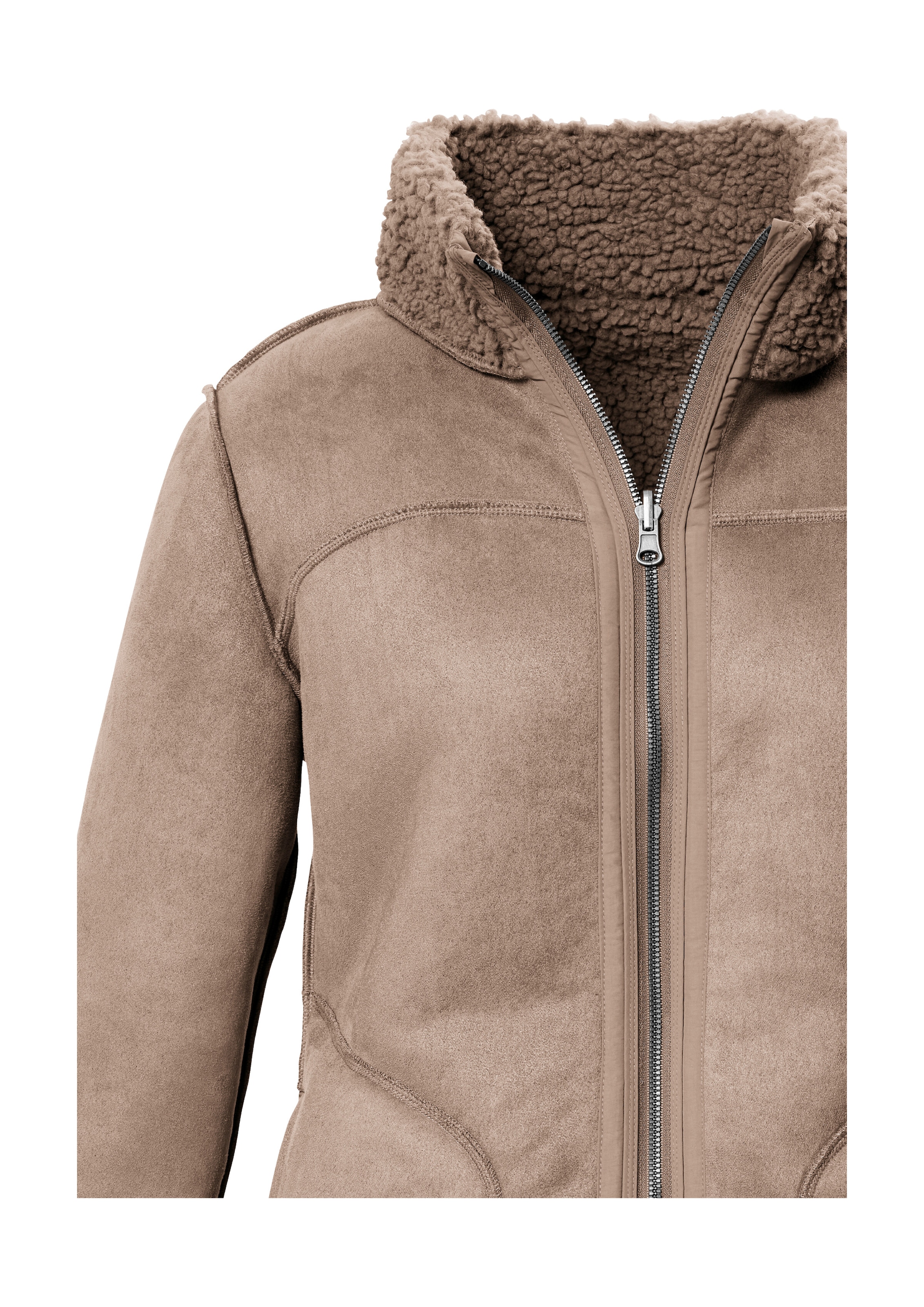 G.I.G.A. DX by killtec Wendejacke »GW 62 WMN JCKT«, Wendbare Damenjacke in Wildlederoptik, warm, mit 4 Taschen