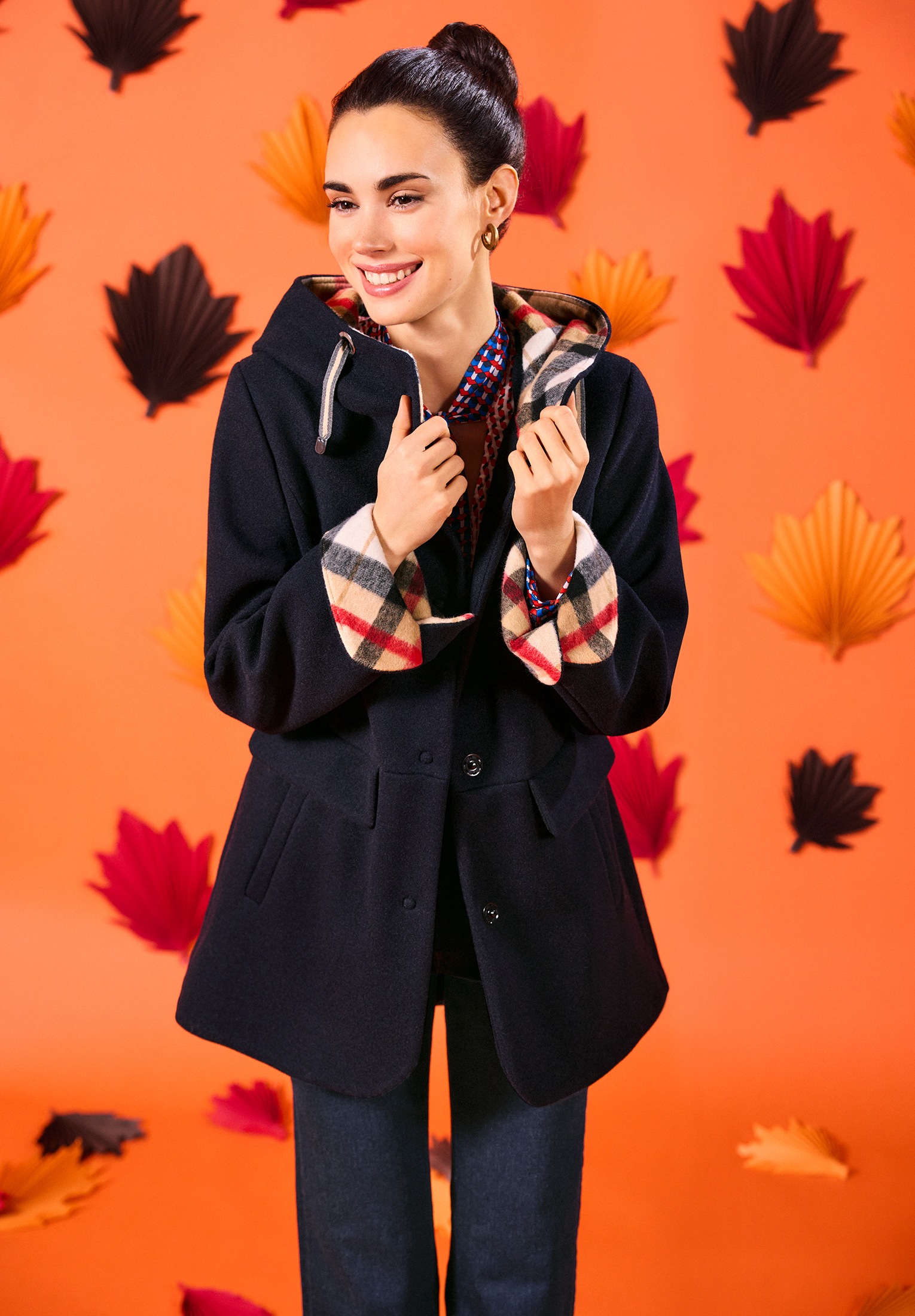Amber & June Winterjacke »Amber & June Winterjacke mit Kapuze«, mit Kapuze
