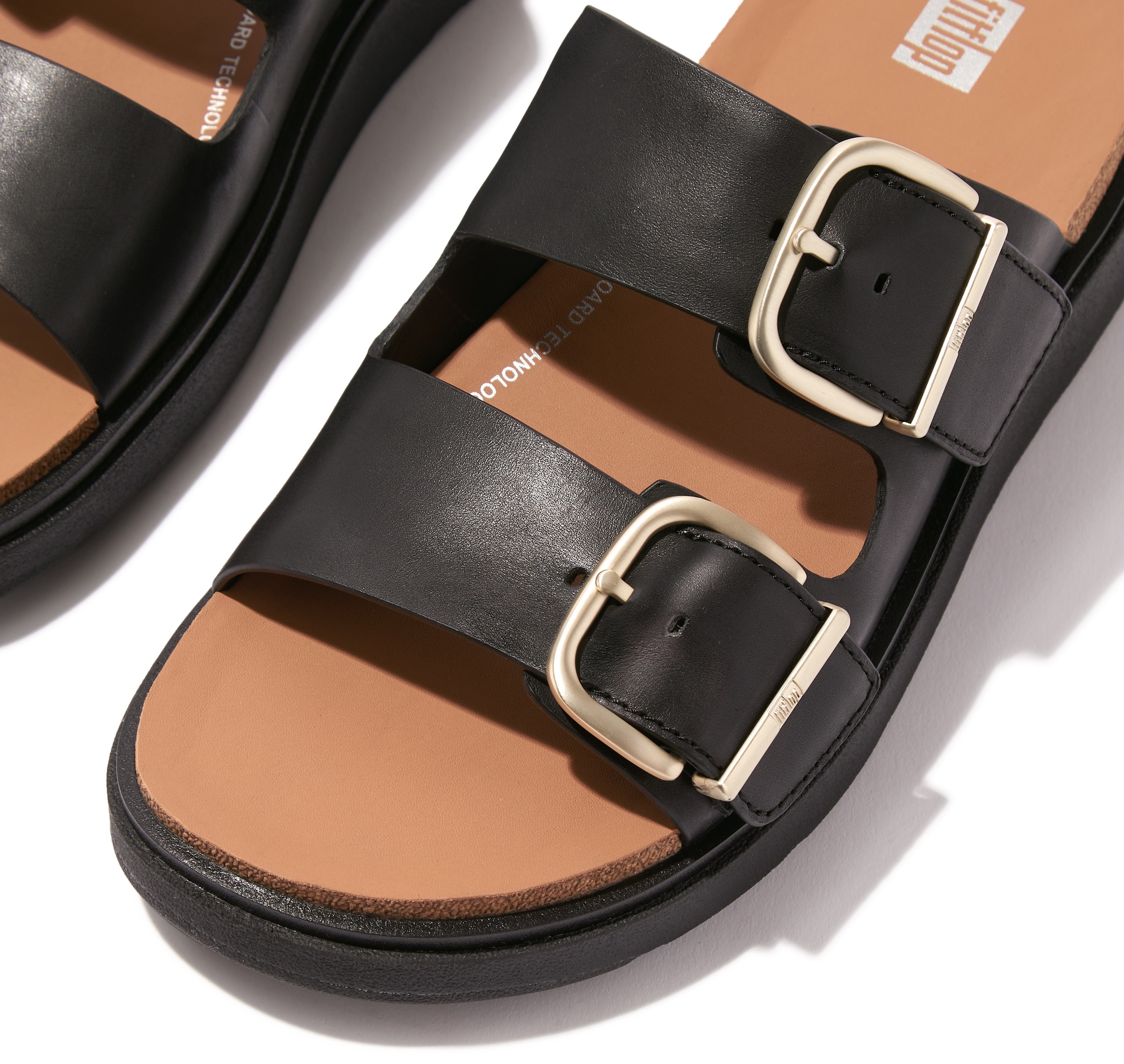 Thumbnail - Fitflop Pantolette "GEN-FF", Keilabsatz, Sommerschuh, Schlappen mit Microwobbleboard-Innensohle