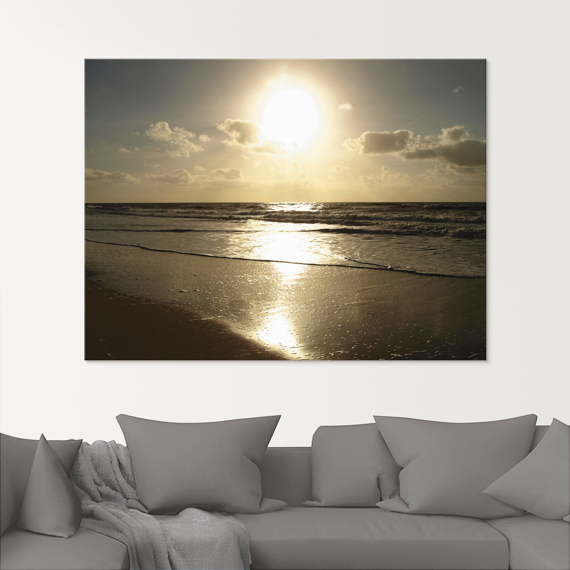 Artland Glasbild »Stille«, Strand, (1 St.), in verschiedenen Größen