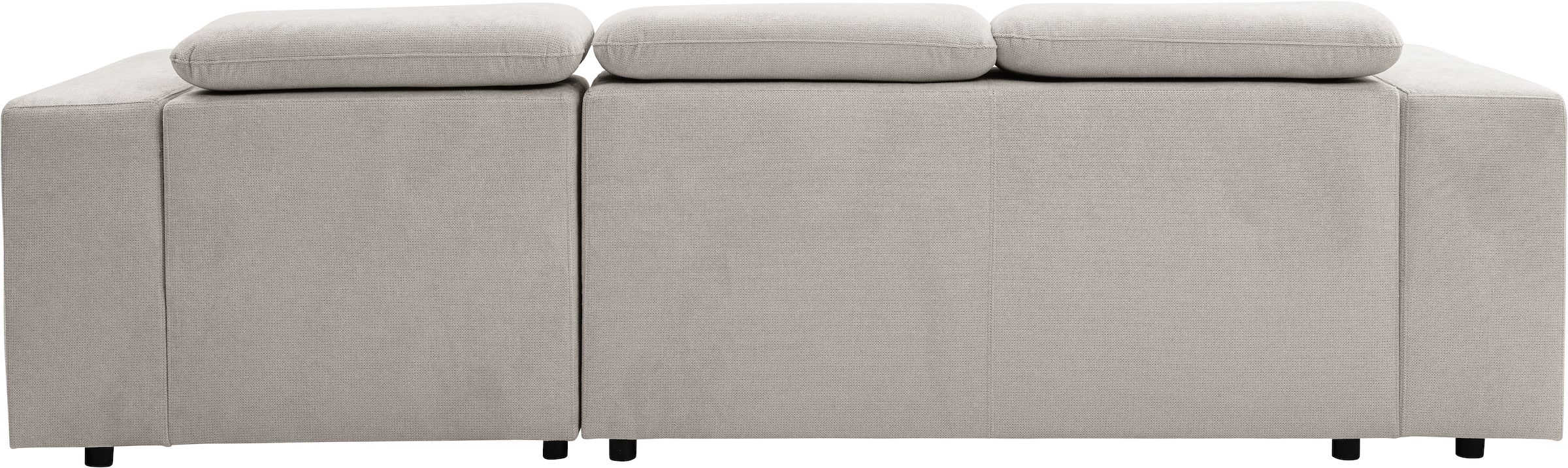 WERK2 Ecksofa »Cherry, modernes Sofa mit Komfortfunktionen, Breite 270cm, L-Form,«, bequem, mit verstellbaren Kopfteilen, Schlaffunktion und Bettkasten