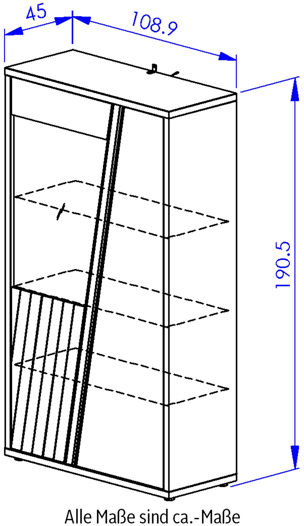 Gami Highboard »EPURA«, Highboard 2 Türen